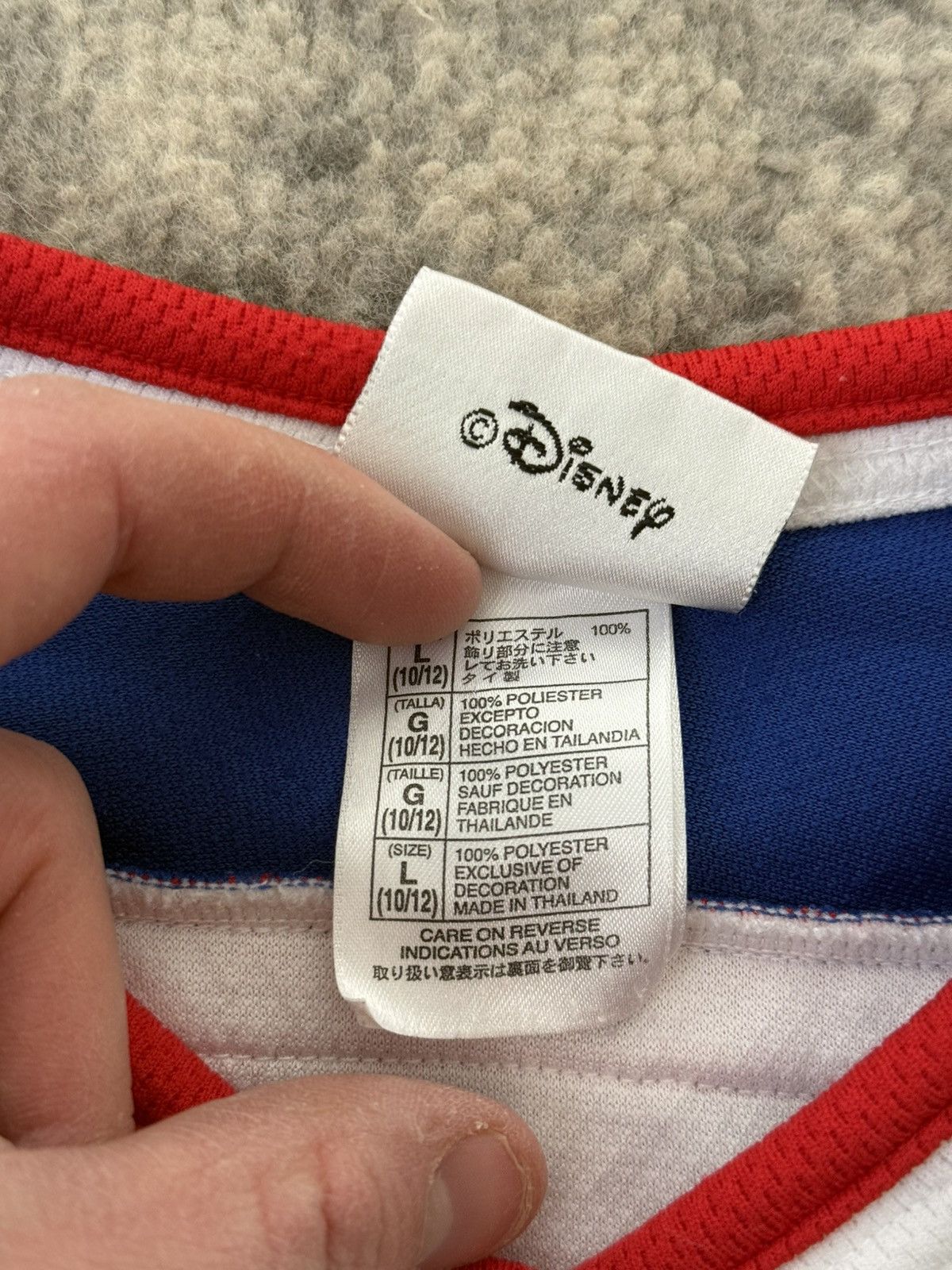 Disney Rare Vintage Disney Mickey Mouse Kid's Hockey Jersey Size US XXS / EU 40 - 5 Thumbnail