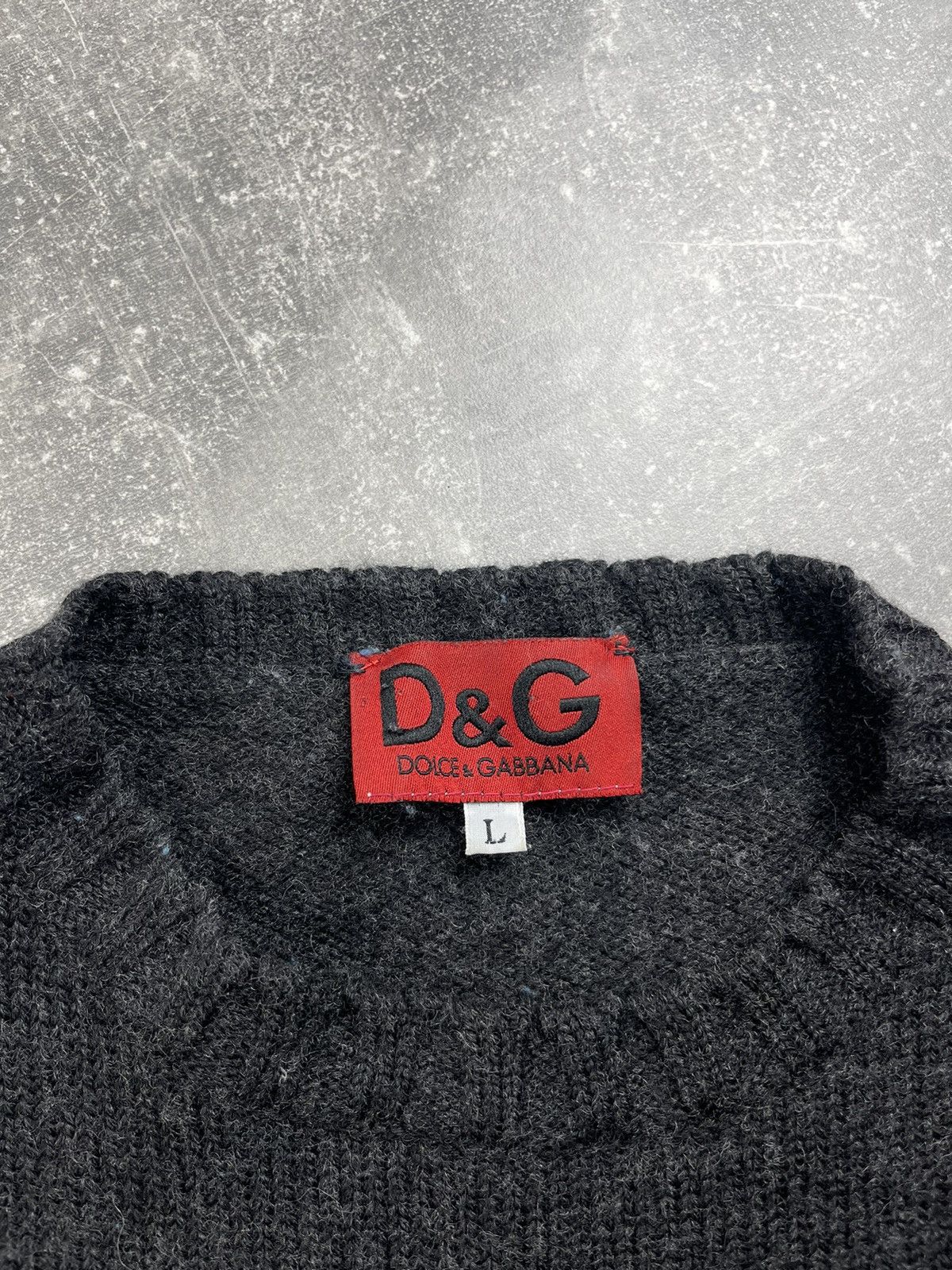 Dolce & Gabbana D&G Dolce & Gabbana 00s Sport Logo Knit Sweater Charcoal Size US L / EU 52-54 / 3 - 11 Thumbnail