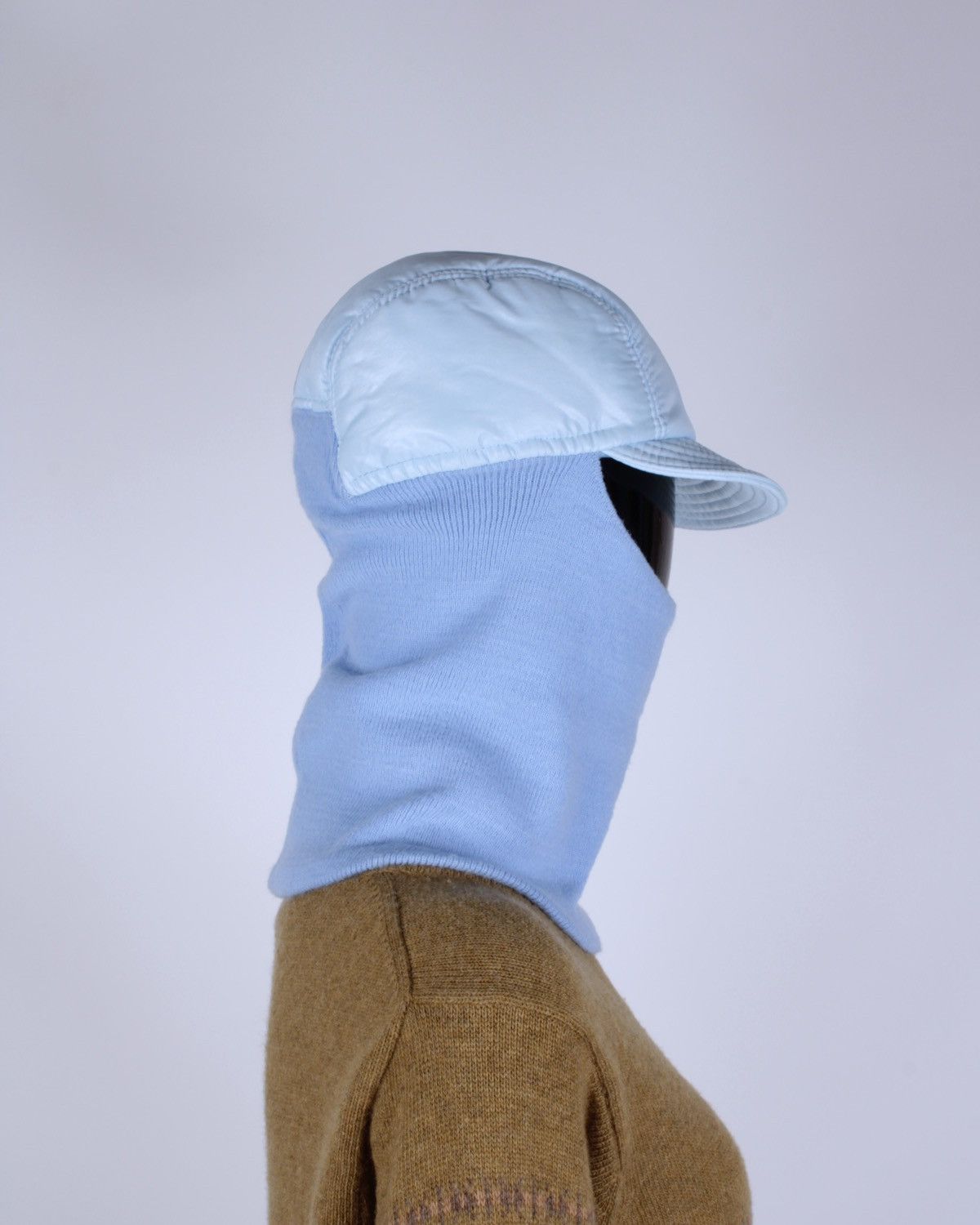 Designer × Vintage Vintage Ski Balaclava Quilted Cap Visor Knit Face Mask Size ONE SIZE - 5 Thumbnail