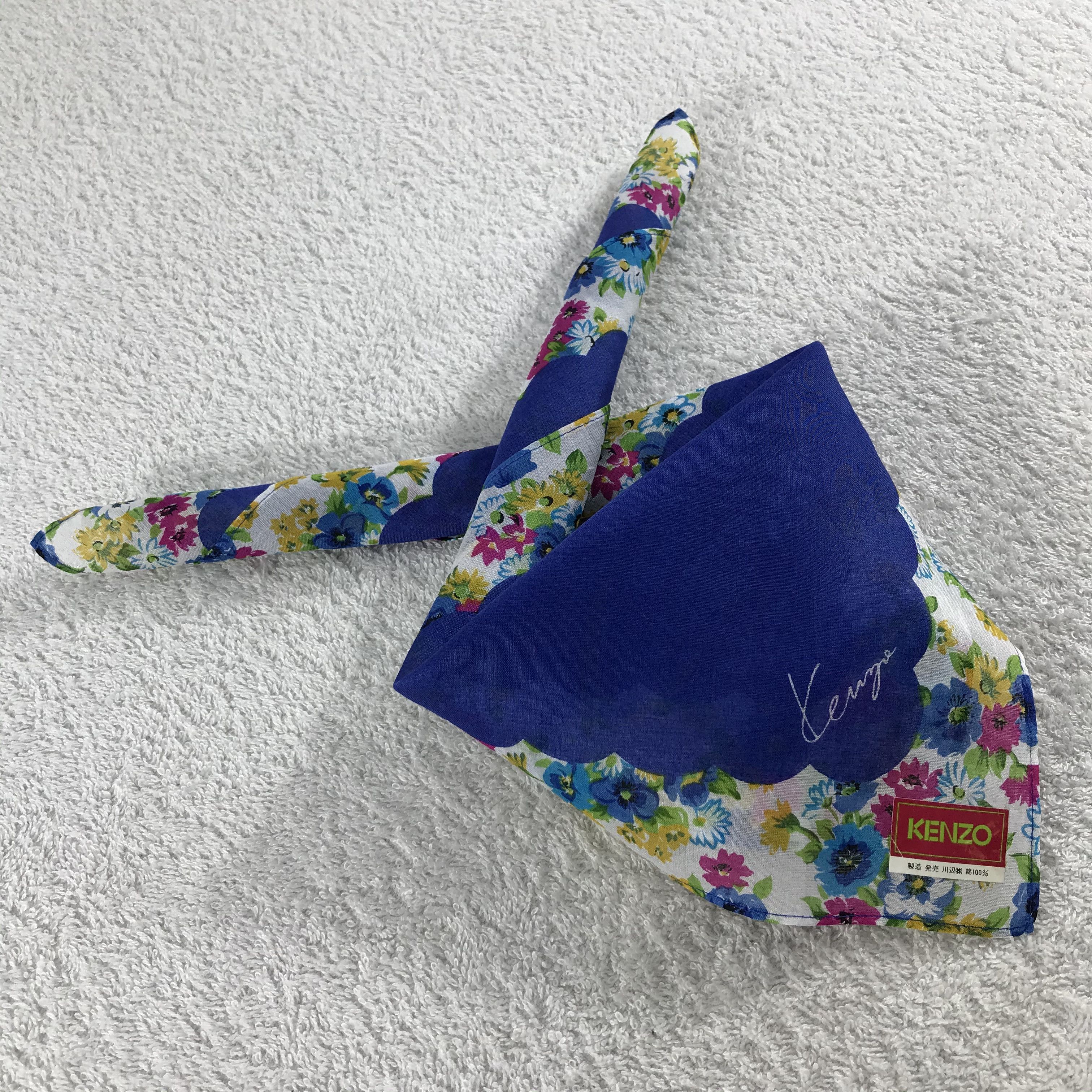 Kenzo × Vintage Kenzo Bandana / Handkerchief / Neckerchief - S209 Size ONE SIZE - 4 Thumbnail