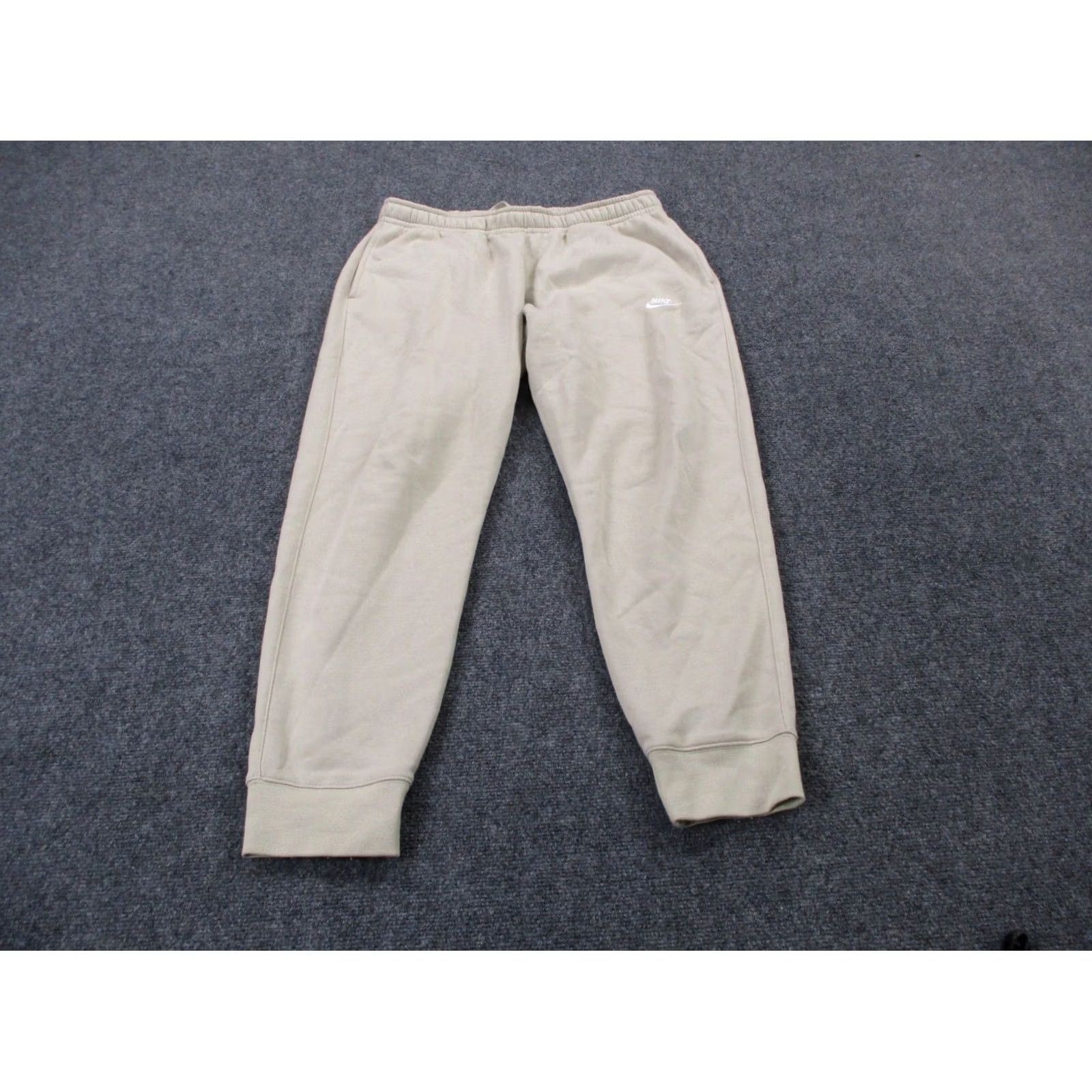 Nike Nike Sweatpants Men's L Beige Club Fleece Joggers Sports Lounge Active BV2671 Size US 33 - 2 Thumbnail