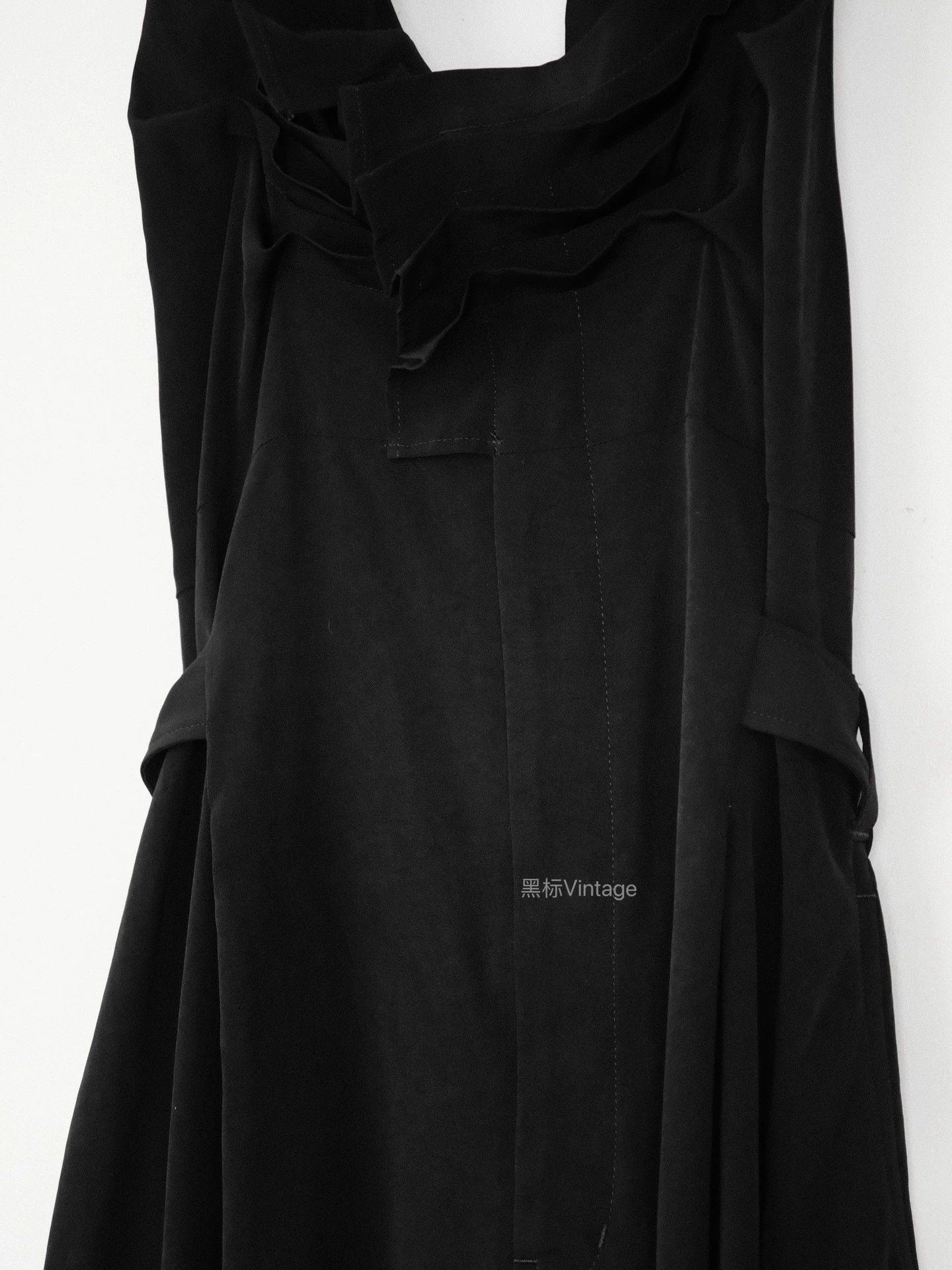 Yohji Yamamoto Yohji Noir 18SS Vintage Triacetate Pleat Asym Dress Wmn Size XS / US 0-2 / IT 36-38 - 6 Thumbnail