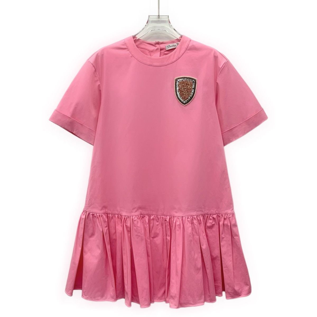 Dior Dior Pink Cotton Dress Size S / US 4 / IT 40 - 1 Thumbnail