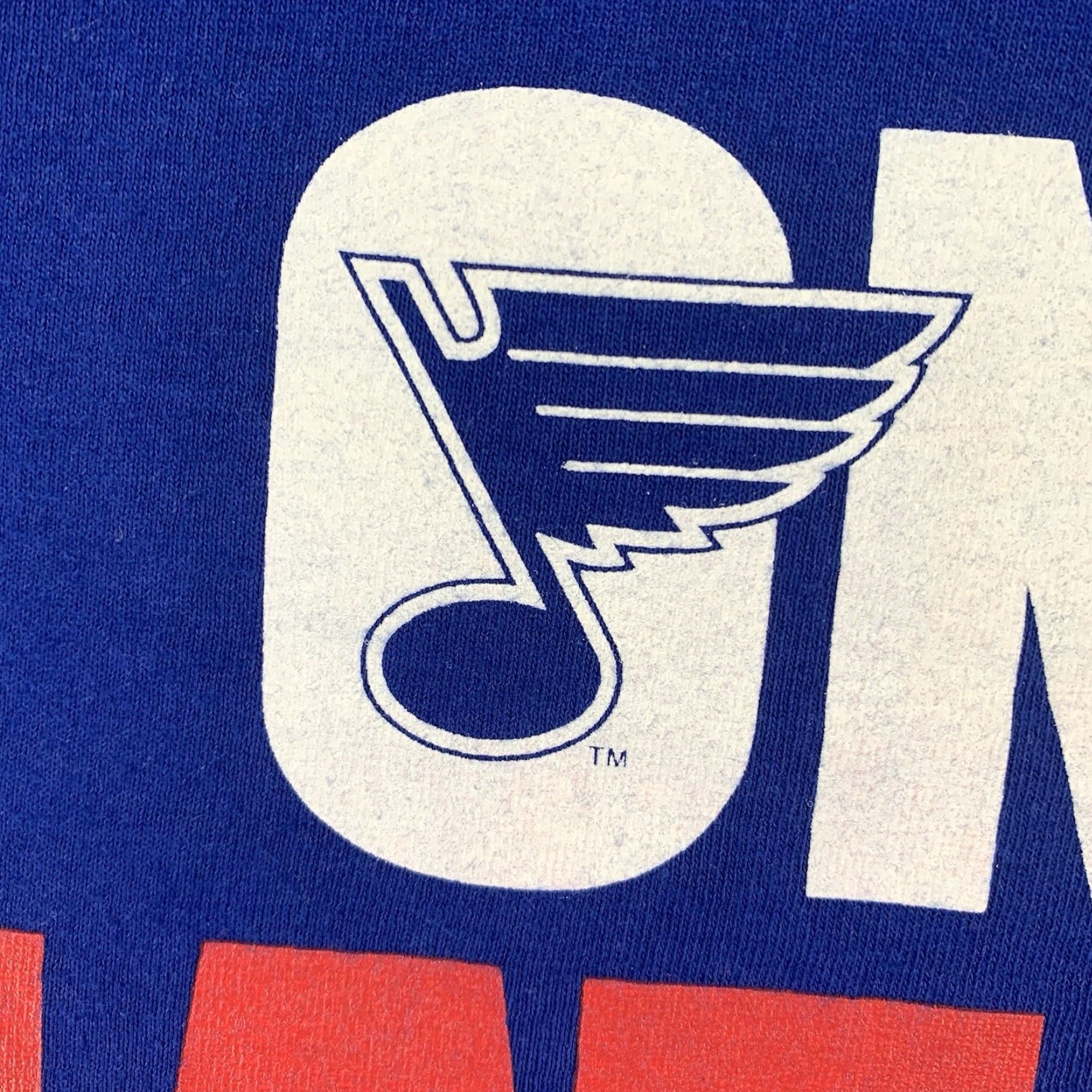 Vintage VINTAGE St Louis Cardinals Blues Hockey T-Shirt Men Medium Blue MLB Logo Crew Neck Graphic Print Sports Size US M / EU 48-50 / 2 - 4 Thumbnail