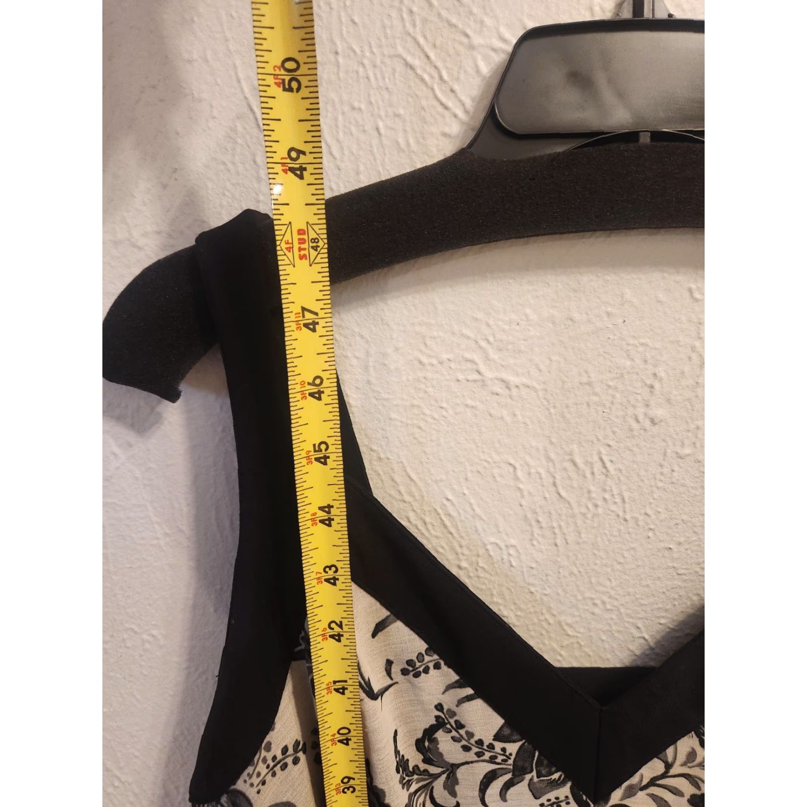 Vintage Dressbarn Dress Womens 14W Black White Floral Sleeveless Empire Waist Pockets Midi Black Womens 14W Floral Pockets Sleeveless Size XL / US 12-14 / IT 48-50 - 4 Thumbnail