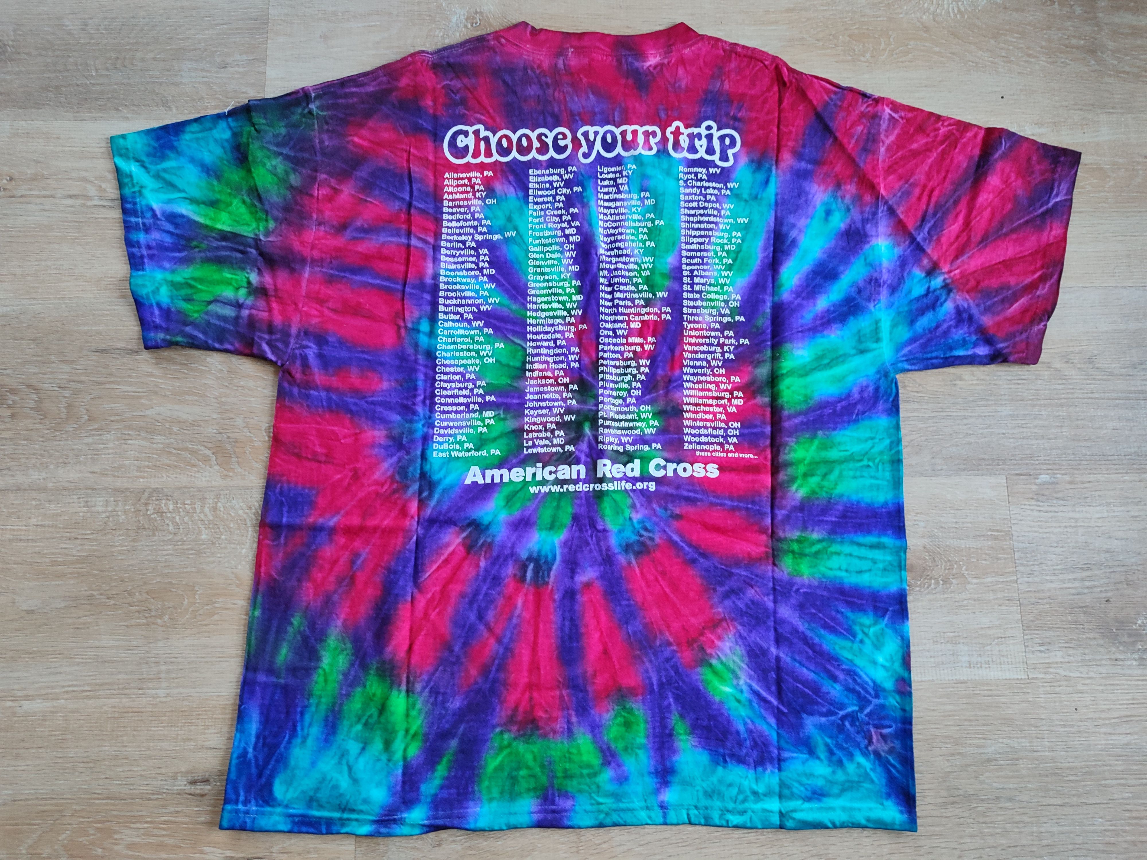 Vintage Grateful Life Tour Tye Dye Size US XL / EU 56 / 4 - 4 Thumbnail