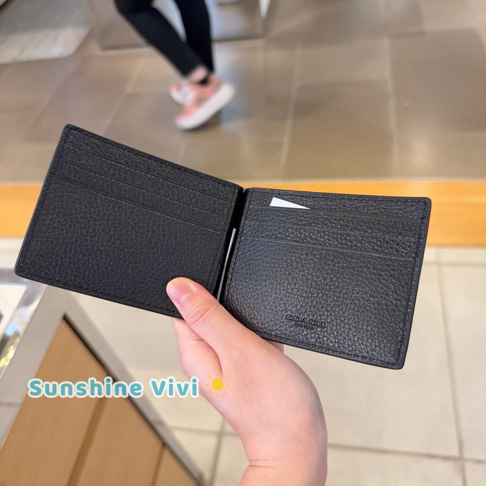 Coach NWT Coach Slim Money Clip Billfold Wallet CH090 Leather Size ONE SIZE - 2 Thumbnail