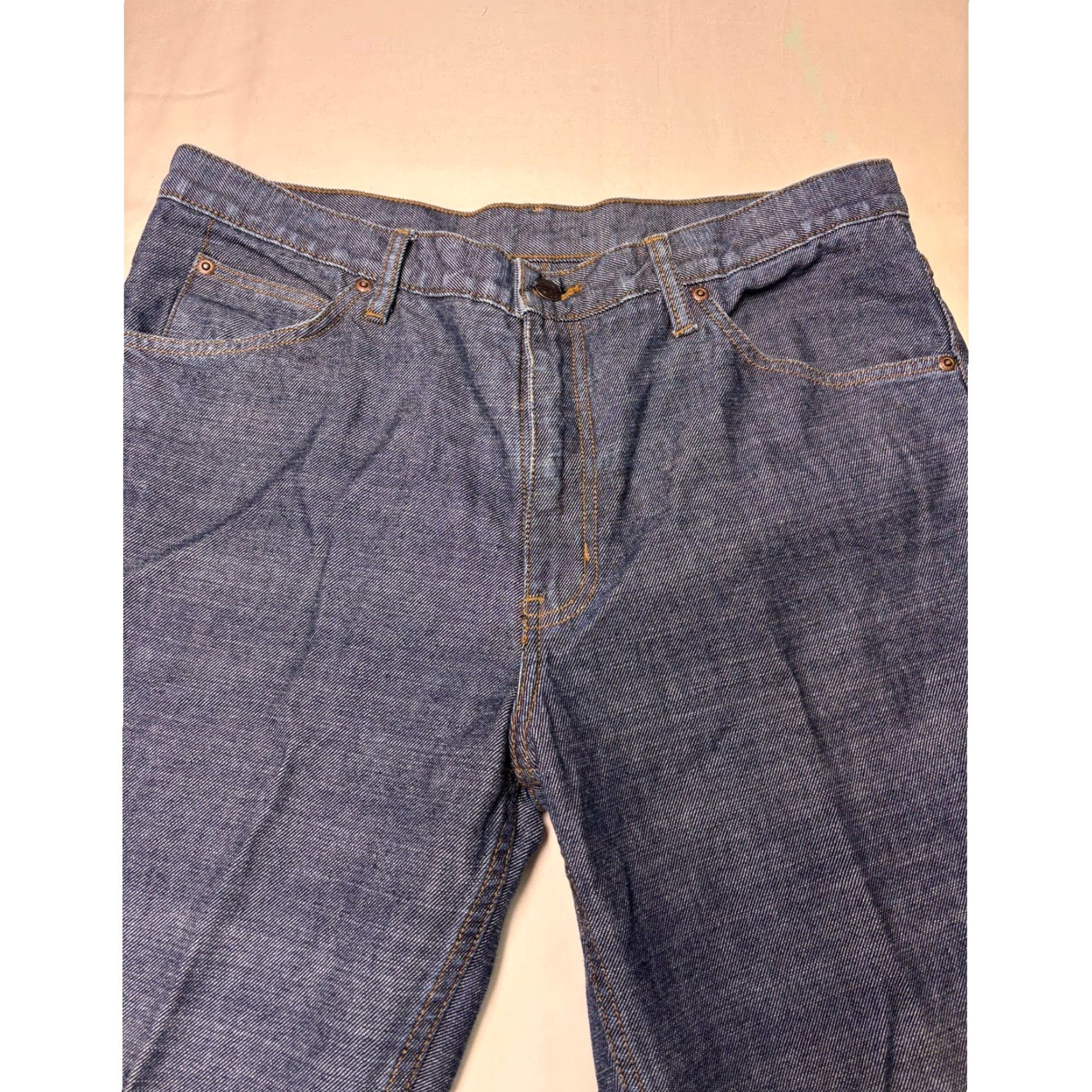 Wrangler VINTAGE Wrangler Jeans Men Blue Denim 36X33 Relaxed Fit Cotton 5-Pocket Denim Jeans Men Blue Denim Relaxed Vintage Wrangler Mens Clothing Size US 36 / EU 52 - 2 Thumbnail