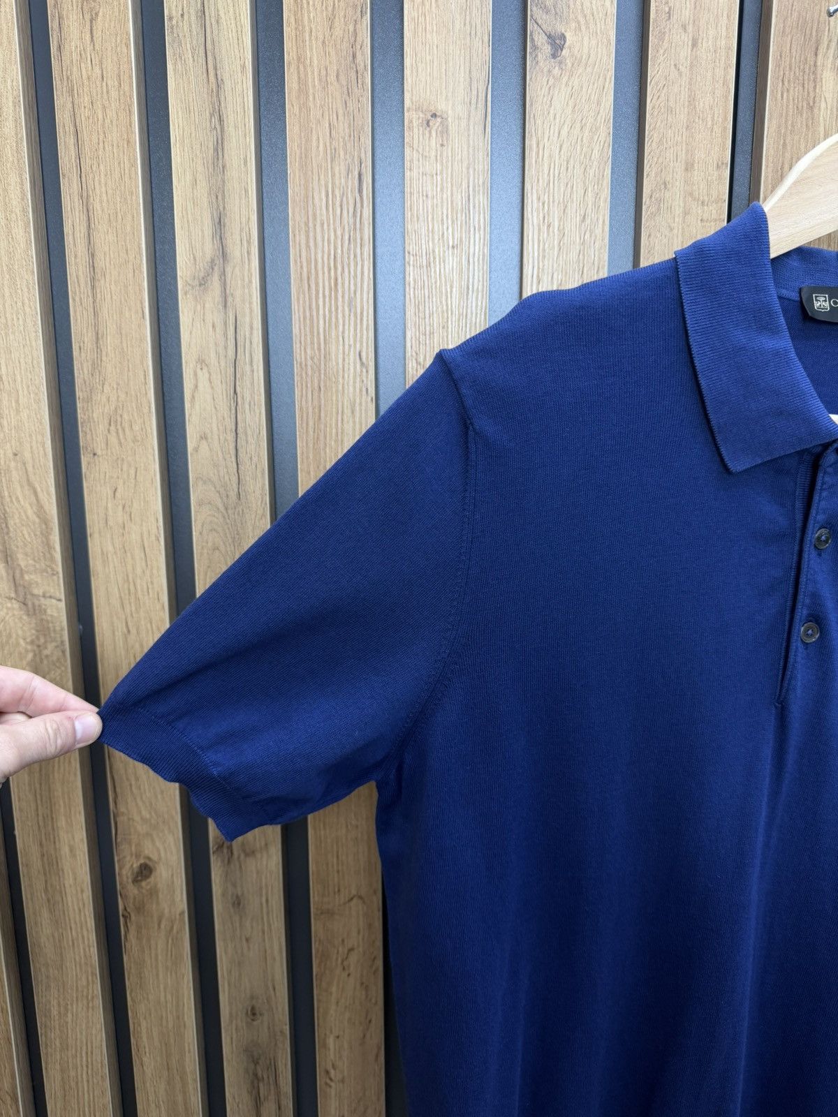 Corneliani Corneliani Knit Polo Shirt Blue Size 50 Size US M / EU 48-50 / 2 - 5 Thumbnail