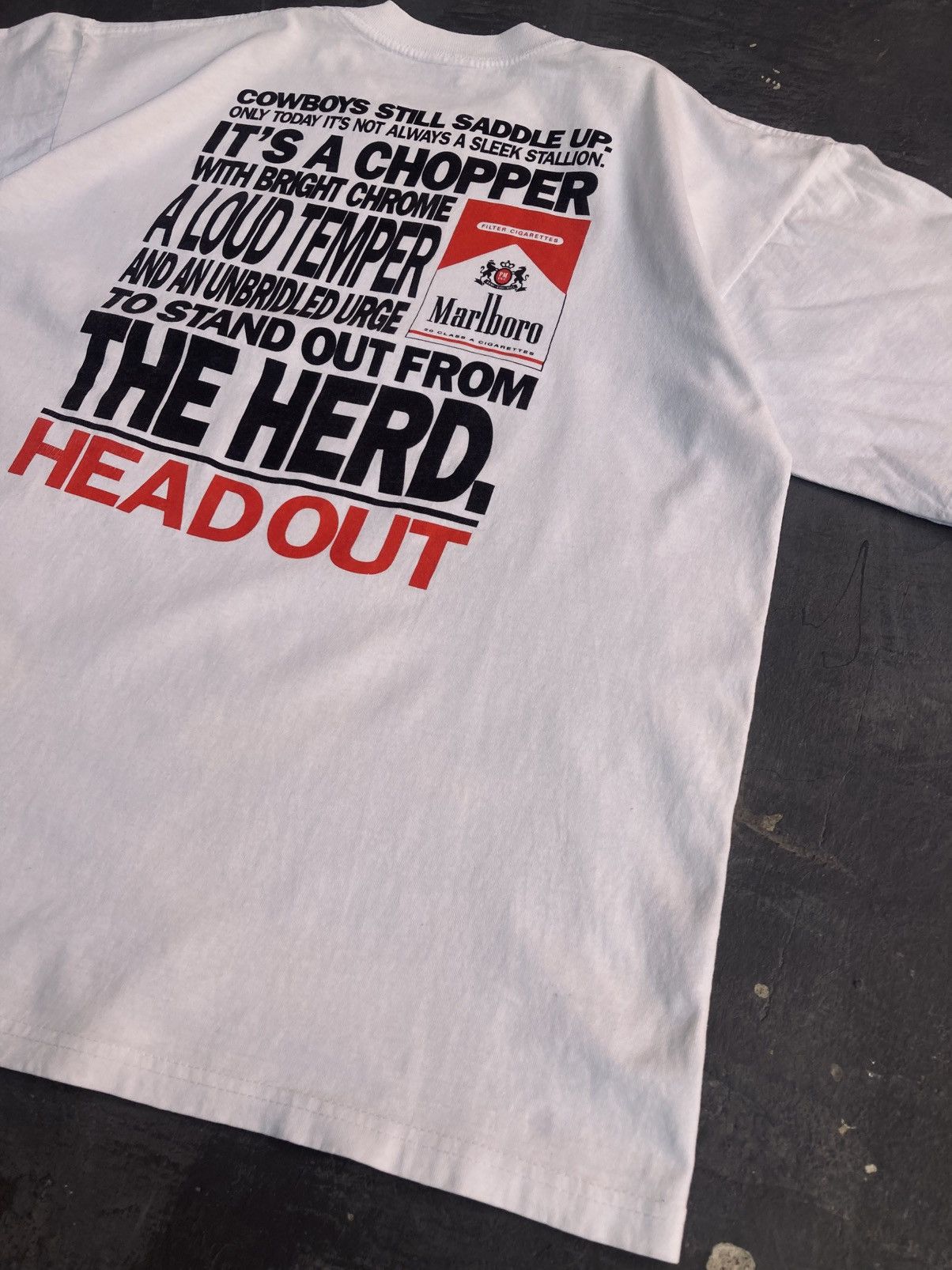 Marlboro × Marlboro Adventure Team × Marlboro Unlimited Vintage 90s Marlboro Pocket Tee Size US XL / EU 56 / 4 - 4 Thumbnail