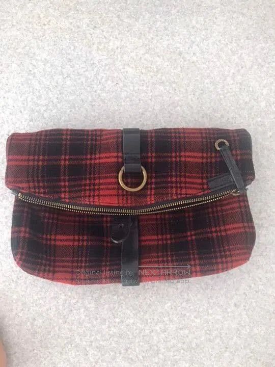 RRL Ralph Lauren Ralph Lauren RRL Plaid Wool Leather Clutch. Size ONE SIZE - 1 Thumbnail