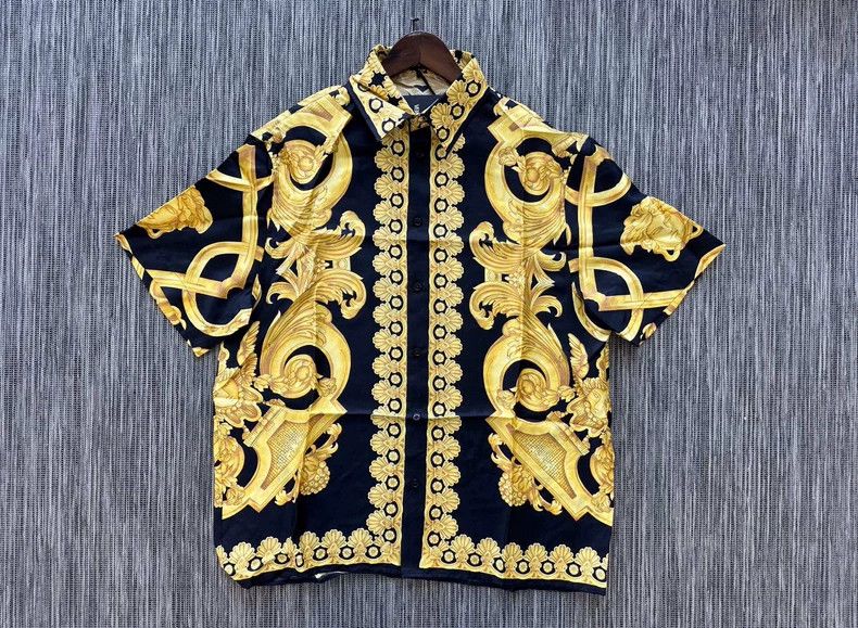 Versace Versace Mulberry silk shirt Size US L / EU 52-54 / 3 - 1 Thumbnail
