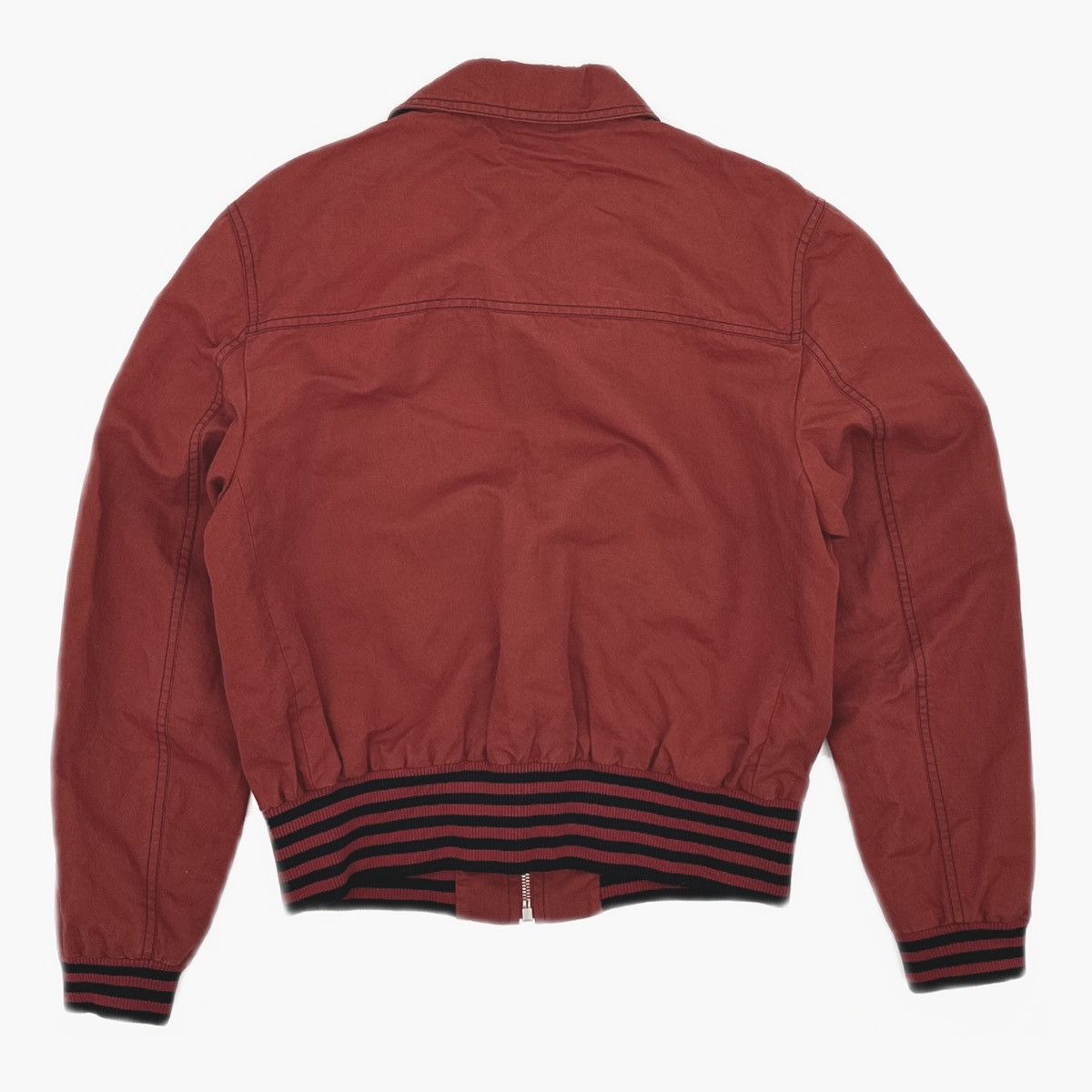 Givenchy Givenchy Red Gabardine Bomber Jacket Size US M / EU 48-50 / 2 - 2 Thumbnail