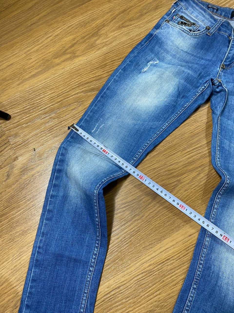 Philipp Plein Philipp Plein Distressed Denim Straight Cut Jeans Luxury Size US 28 / EU 44 - 10 Thumbnail