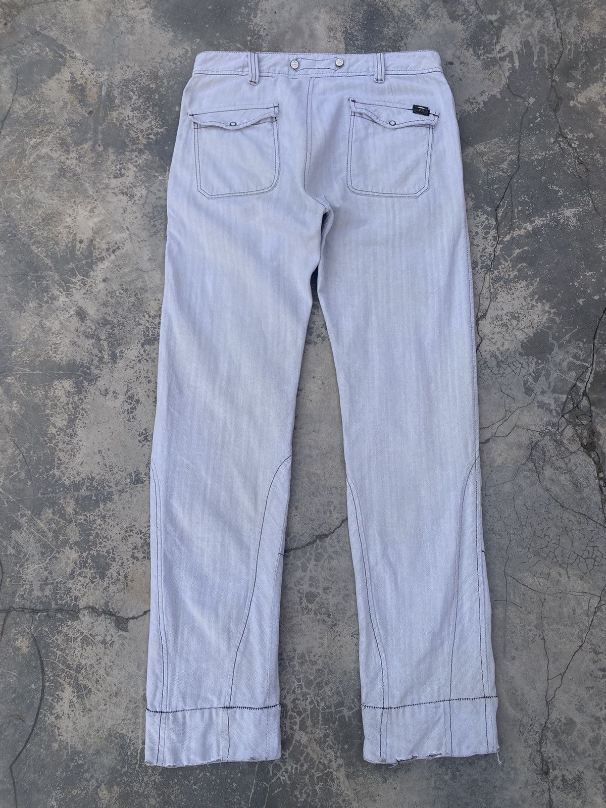 Diesel DIESEL White Slim Jeans Size US 31 - 3 Thumbnail