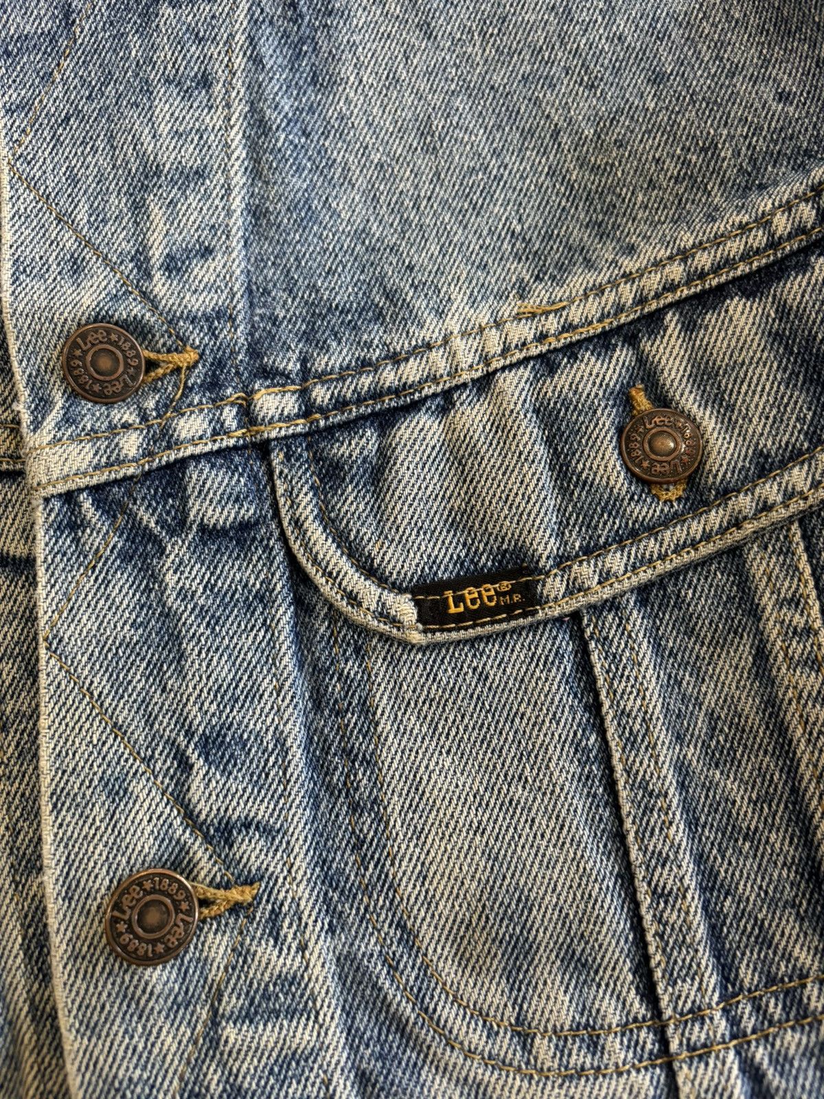 Lee RARE🔥VINTAGE 80s LEE ACID WASH DENIM TRUCKER JACKET Size US M / EU 48-50 / 2 - 12 Thumbnail