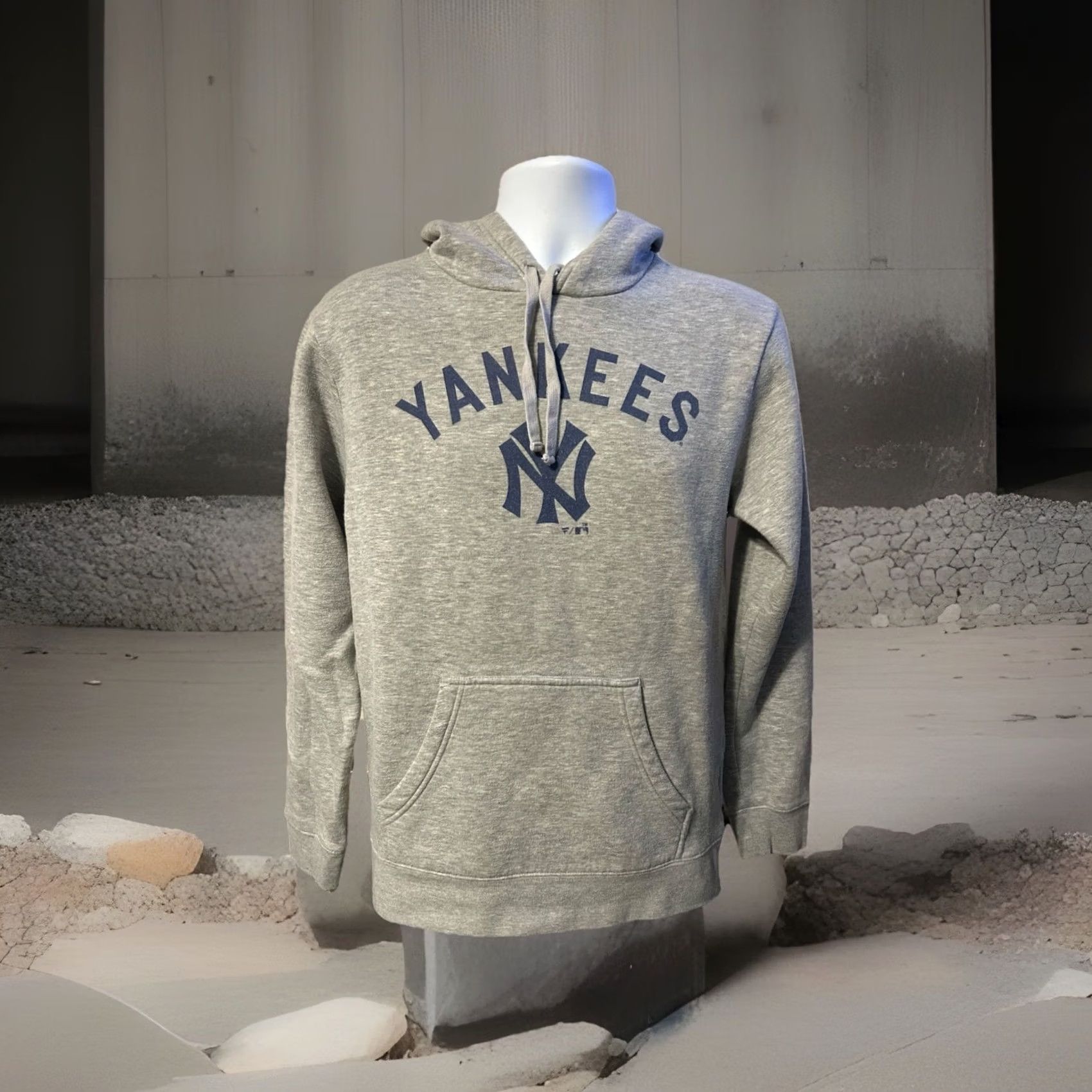 Vintage VINTAGE: No New York Yankees Fanatics Hoodie Adult Medium Gray Drawstrings Kangaroo Pocket Size US M / EU 48-50 / 2 - 5 Thumbnail