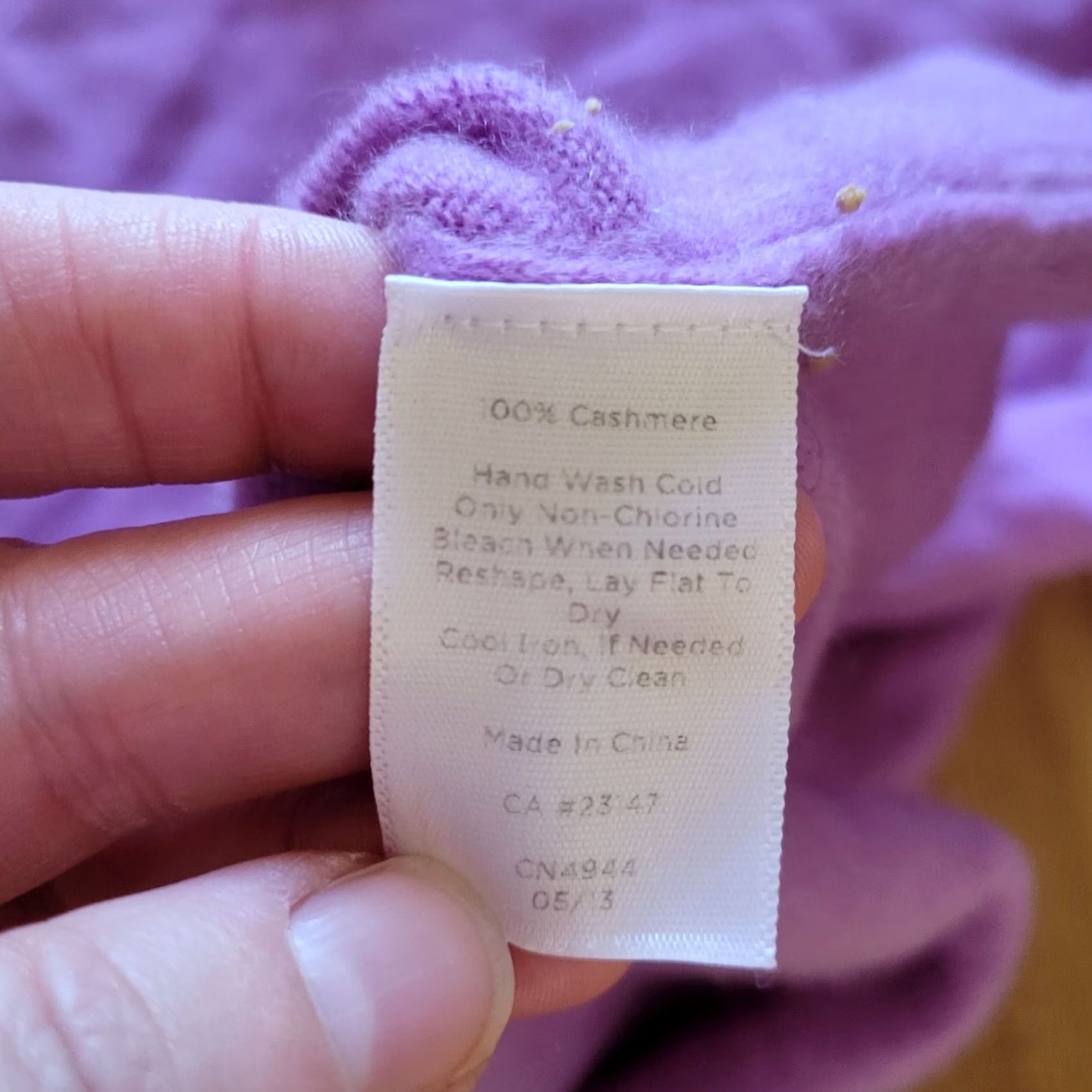 Talbots Talbots Shirt Womens XS Purple Sweater Top Women Cashmere High Neck Basic Casual Office Size XS / US 0-2 / IT 36-38 - 6 Thumbnail