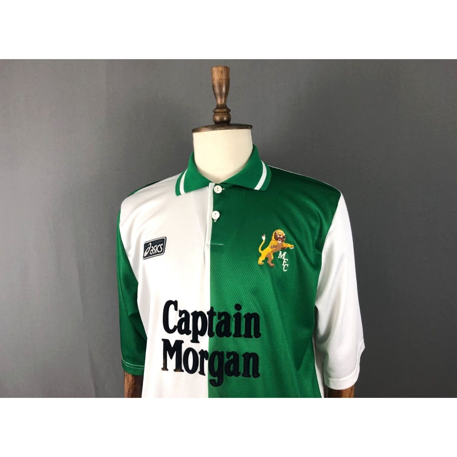 Asics ASICS Millwall FC Team T-Shirt Size XL Bicolor Polyester Men's Size US XL / EU 56 / 4 - 4 Thumbnail