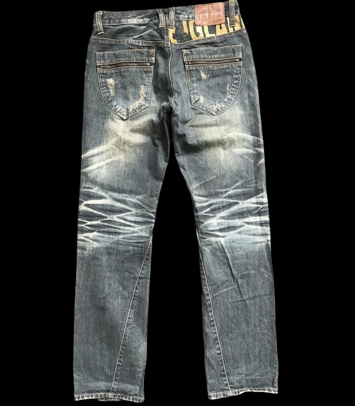 Japanese Brand D91 COTTON INDIGO Twisted Leg Jeans Size US 30 / EU 46 - 2 Thumbnail