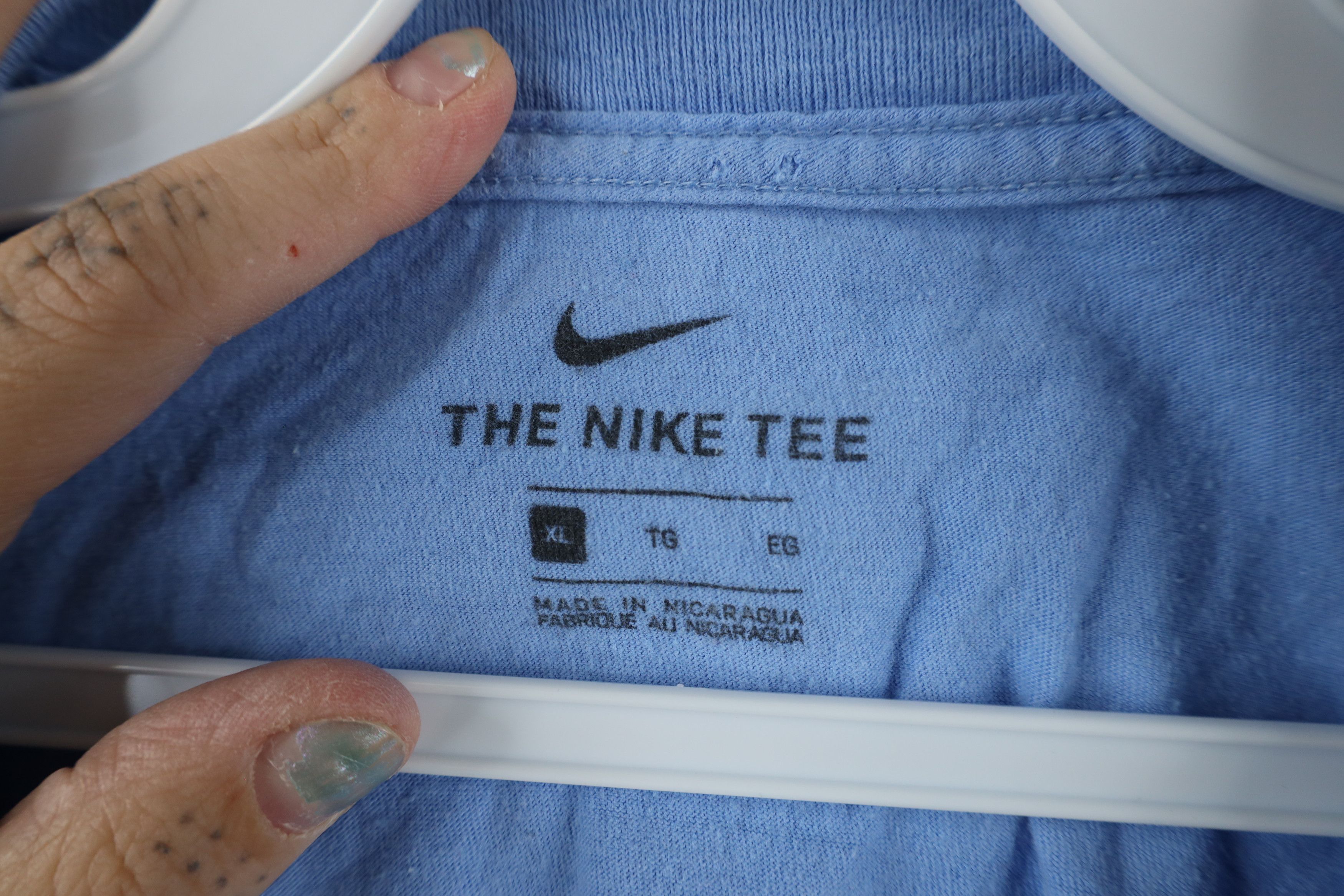 Nike × Vintage Nike Out Retro Philadelphia Phillies Baseball T-Shirt Blue Size US XL / EU 56 / 4 - 9 Thumbnail