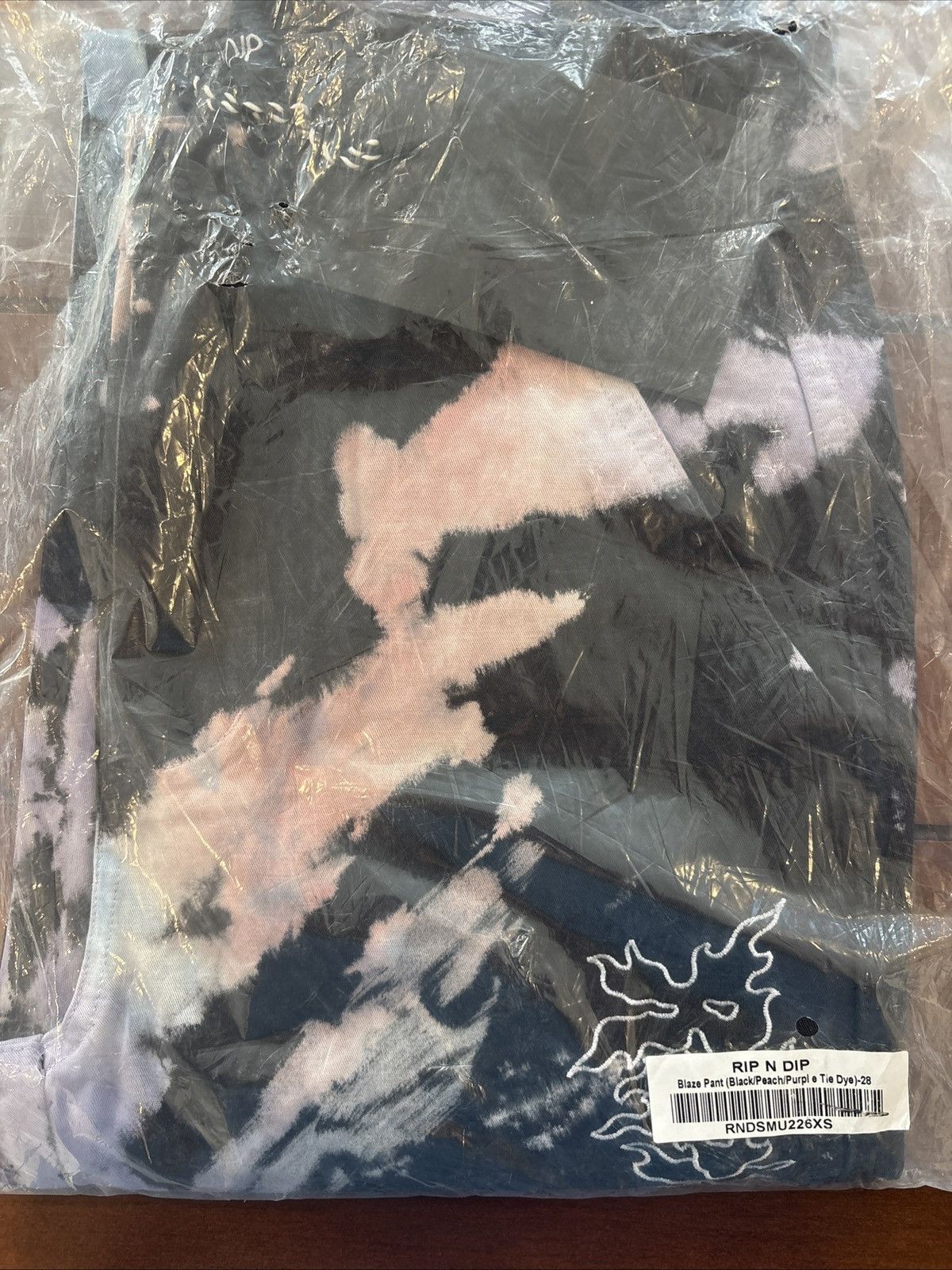 RIPNDIP RIPNDIP Blaze Pant (Black/Peach/Purple Tie Dye) Size 28 NWT Size US 28 / EU 44 - 1 Thumbnail