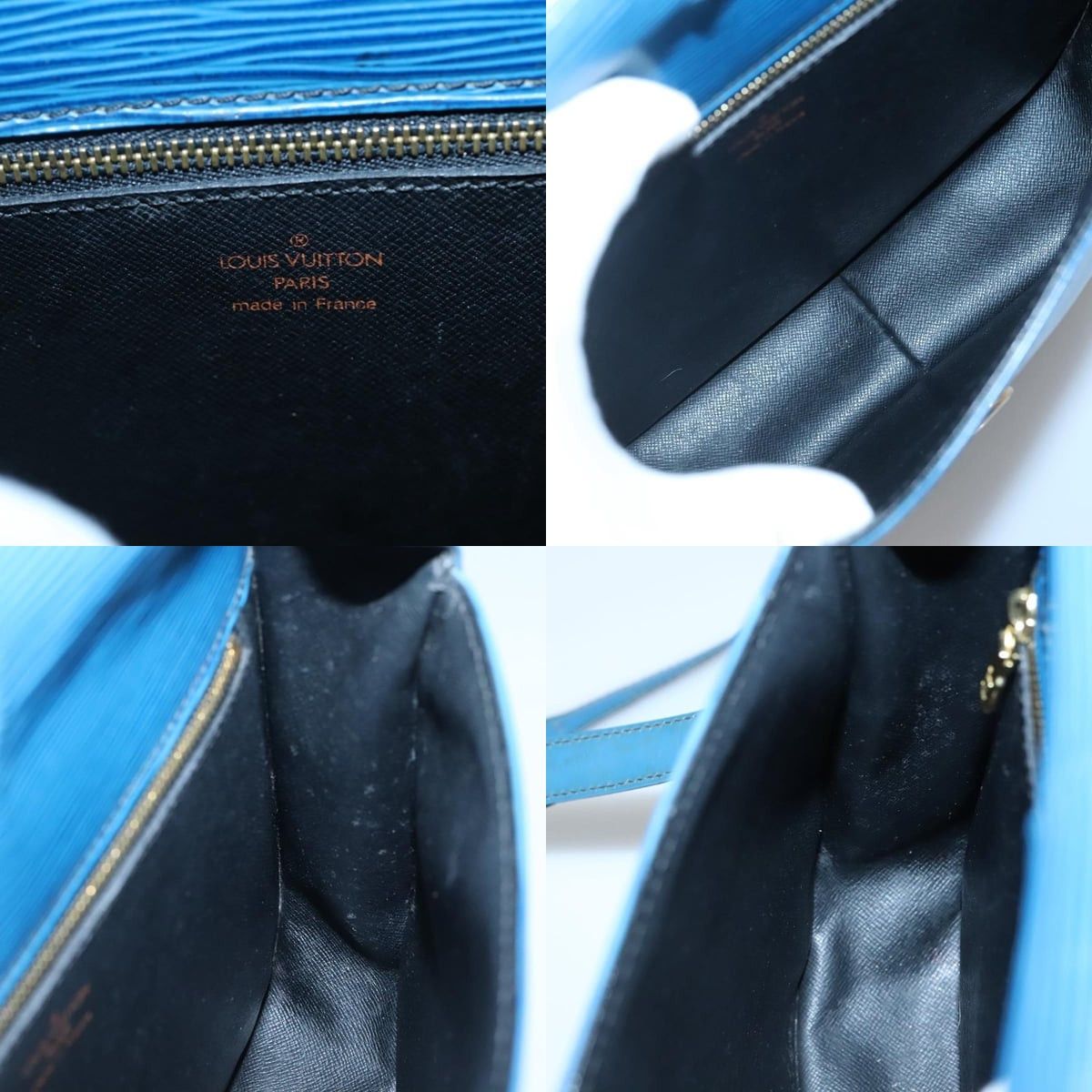 Louis Vuitton LOUIS VUITTON Epi Saint Cloud GM Shoulder Bag Toledo Blue Size ONE SIZE - 12 Thumbnail