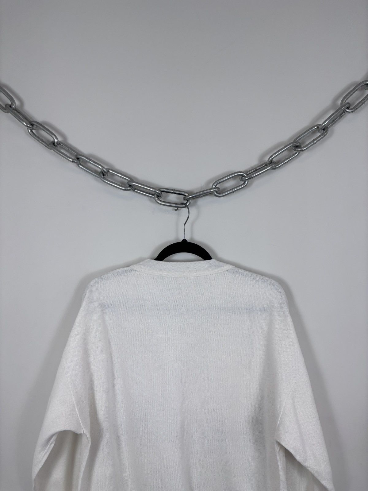 Trussardi Vintage Trussardi Men’s Big City Print Logo White Sweatshirt Size US L / EU 52-54 / 3 - 16 Thumbnail