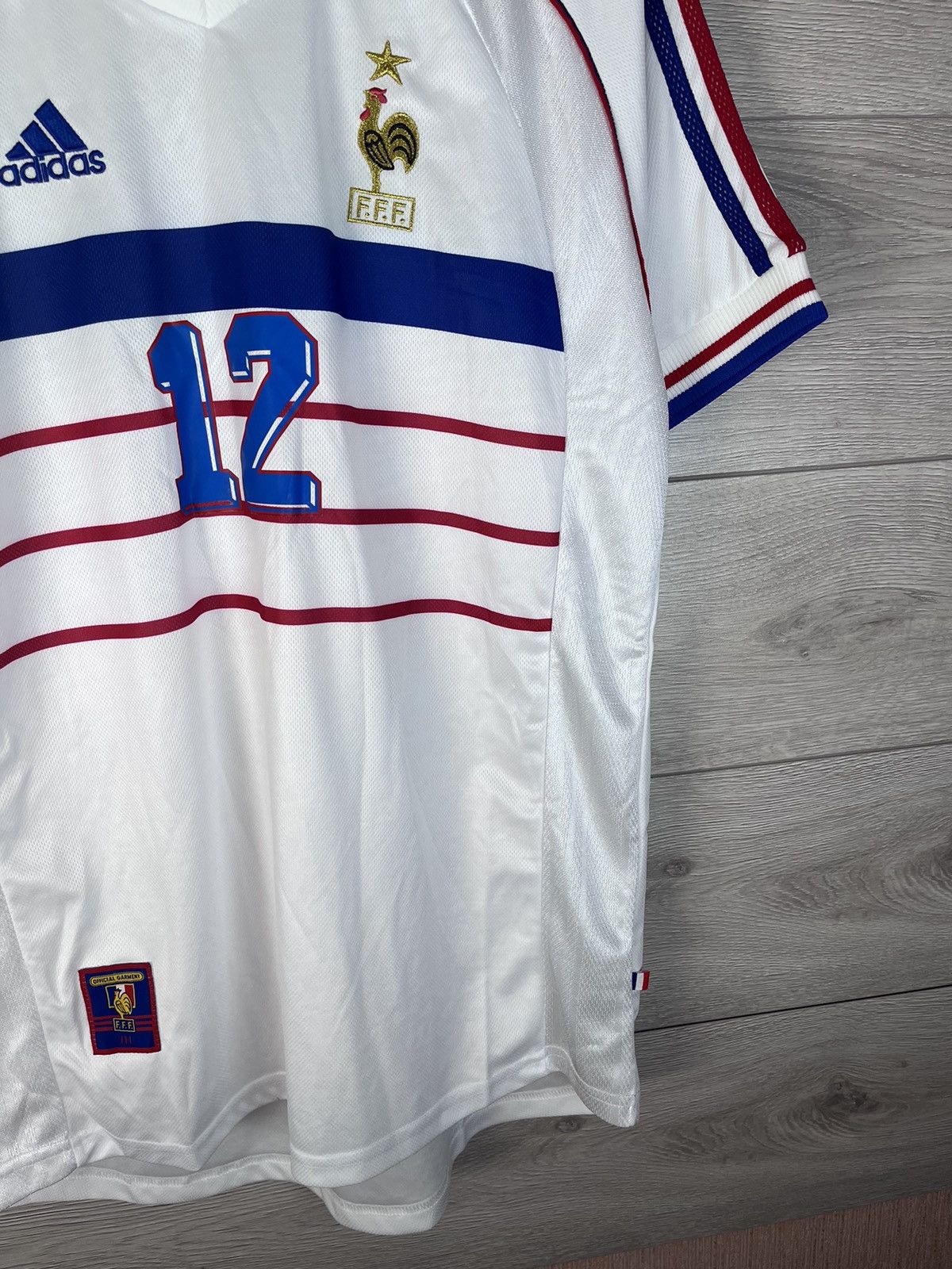 Vintage Vintage men’s soccer jersey Adidas France 🇫🇷 #12 Hanry Size US L / EU 52-54 / 3 - 5 Thumbnail