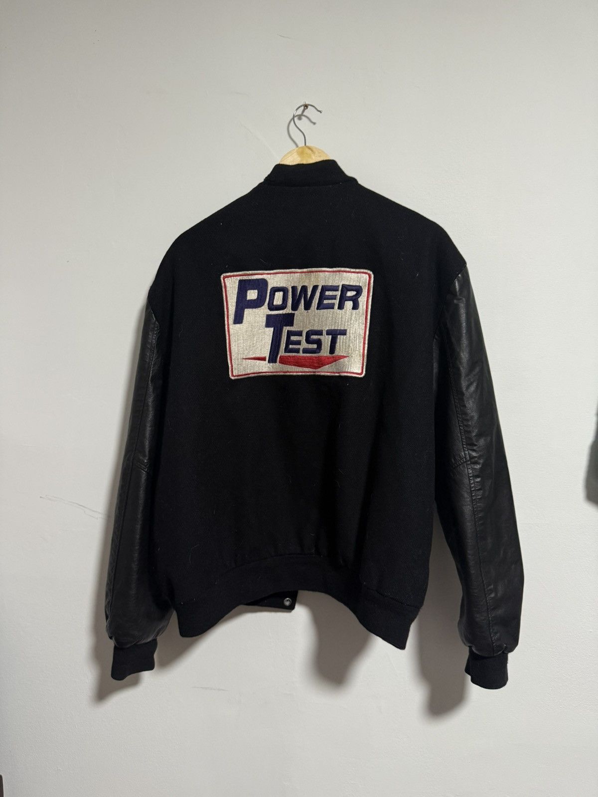 Other 90s Leather Letterman Bomber Jacket XL Los Angeles Vtg Size US XL / EU 56 / 4 - 5 Thumbnail