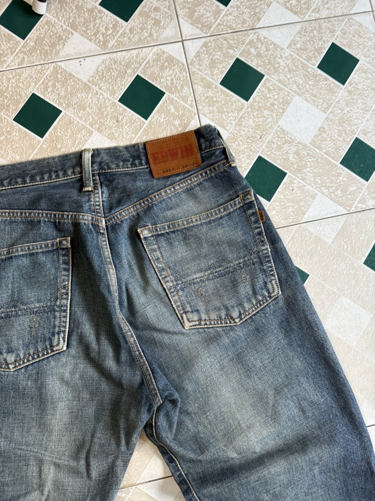 Edwin × Vintage 90’s EDWIN 505X RARE POCKET LOGO JAPANESE BRAND Y2K PANTS Size US 30 / EU 46 - 3 Thumbnail