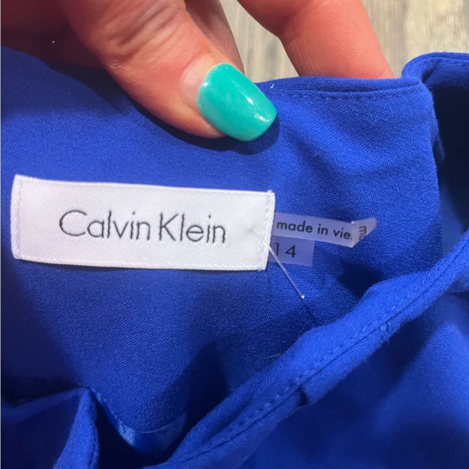 Calvin Klein Calvin Klein Sheath Dress Round Neck Stretch Royal Size 14 Size XL / US 12-14 / IT 48-50 - 4 Thumbnail