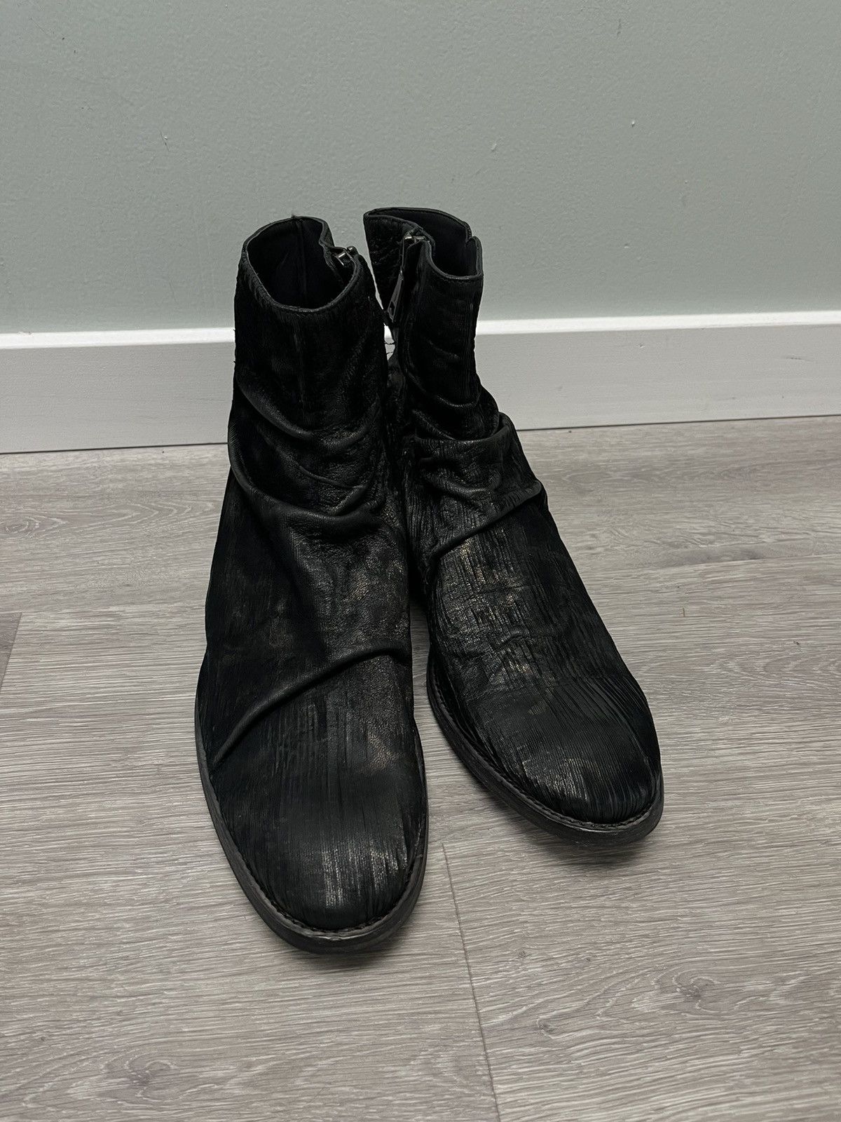 John Varvatos Morrison Scored Leather Boot. 12 Size US 12 / EU 45 - 9 Thumbnail