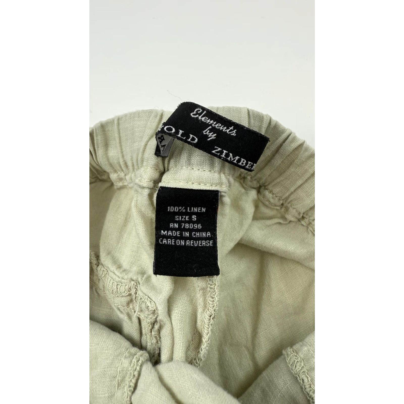 Vintage VINTAGE Elements by Arnold Zimber Linen Shorts Mens Small Beige Casual Summer 90s Size US 29 - 6 Thumbnail