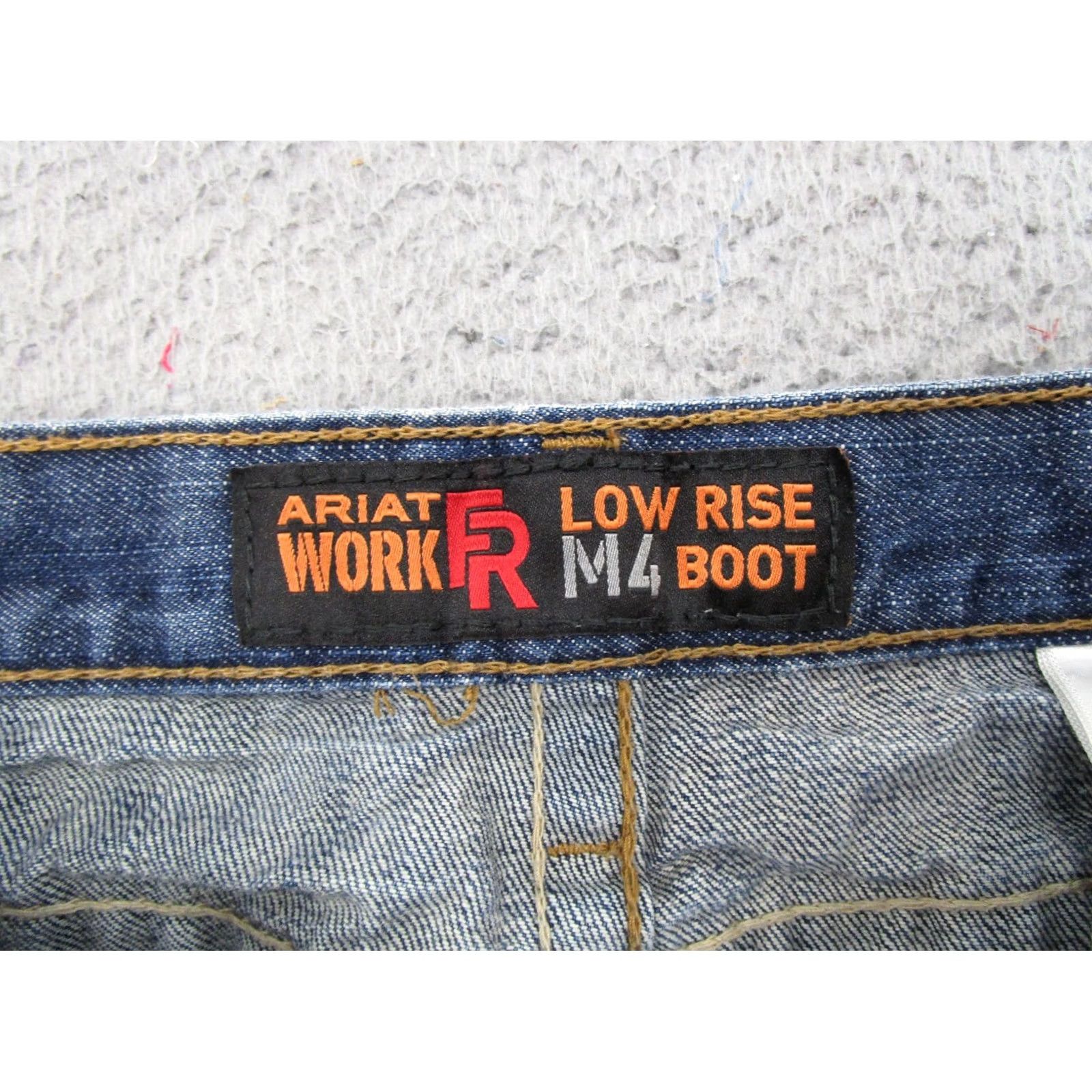 Ariat Ariat Jeans Blue Flame-Resistant M4 Low Rise Boot Cut 31x32 Men’s Denim 5-Pocket Slim Regular USA Cowboy Southwestern Size US 31 - 5 Thumbnail