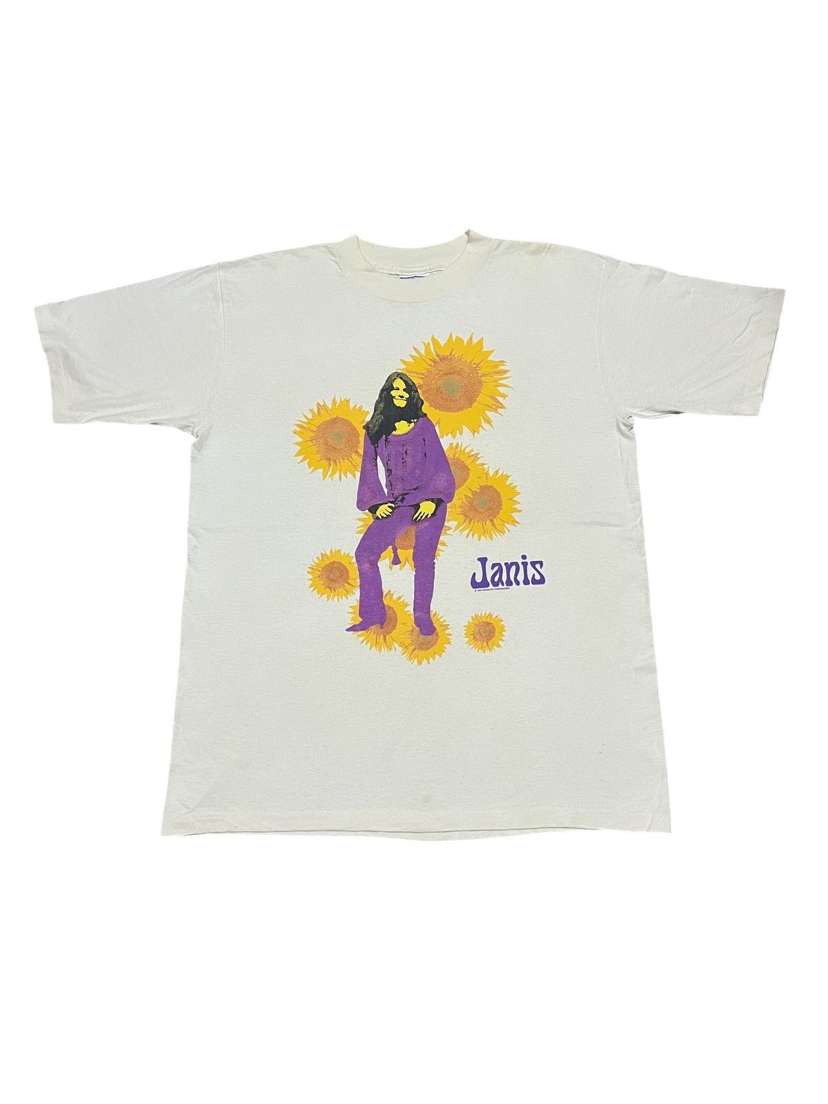 Band Tees × Vintage Vintage 90's Janis Joplin Size US L / EU 52-54 / 3 - 1 Thumbnail