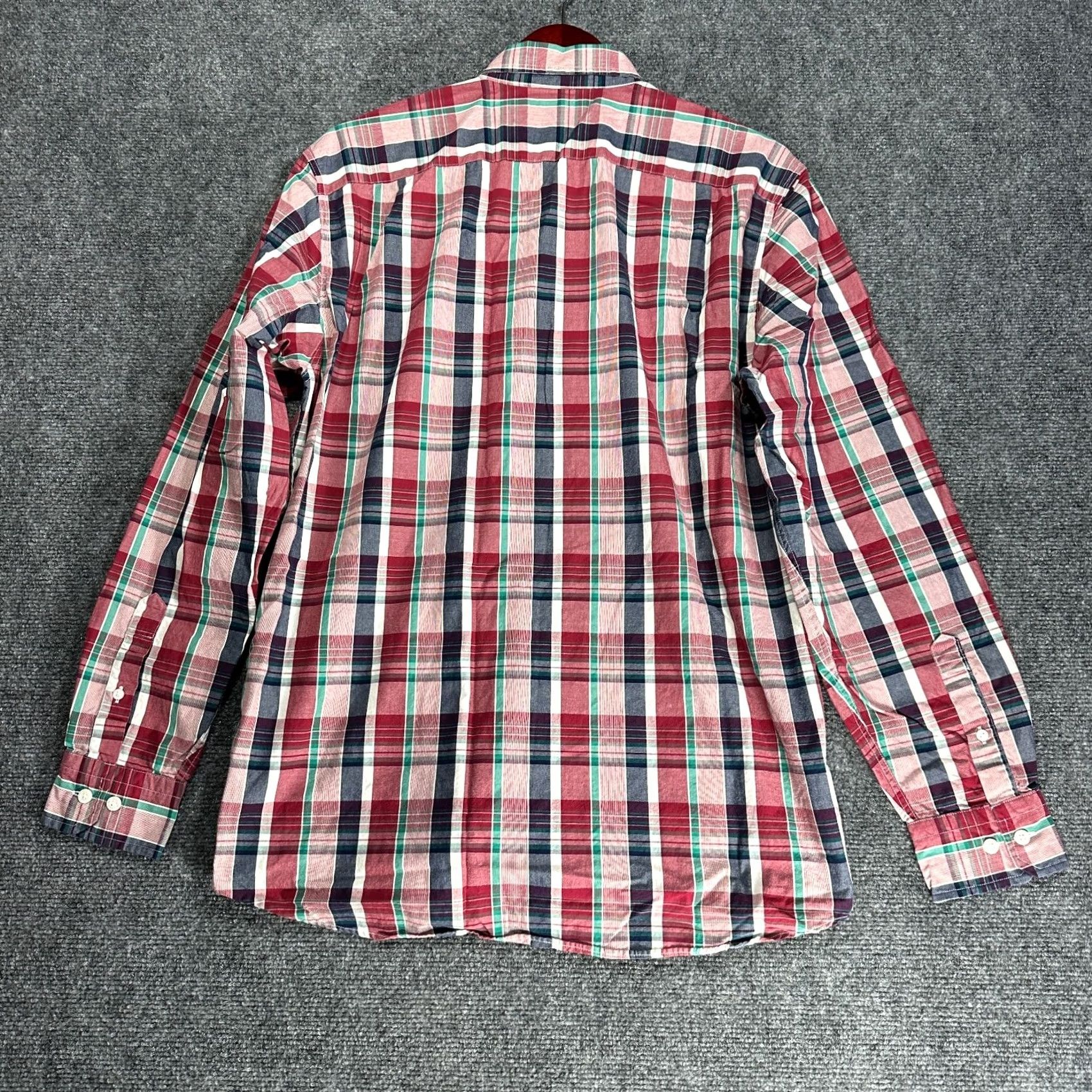 Nautica Nautica Shirt Mens M Button-Down Red Plaid Cotton Pocket Button-Up Shirts Size US M / EU 48-50 / 2 - 7 Thumbnail