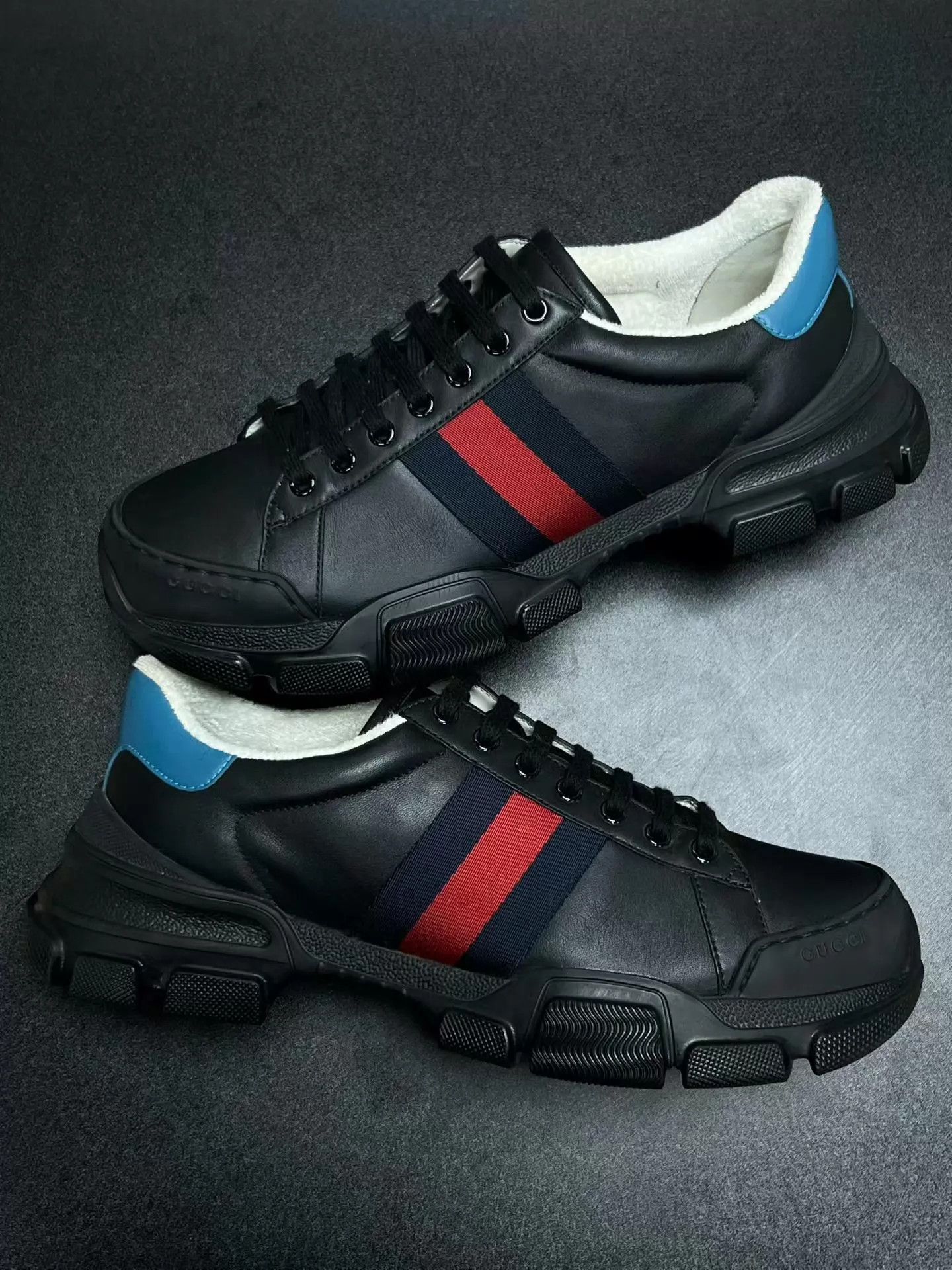 Gucci GUCCI Web low-top sneakers 42.5 EU excellent condition Size US 9.5 / EU 42-43 - 5 Thumbnail