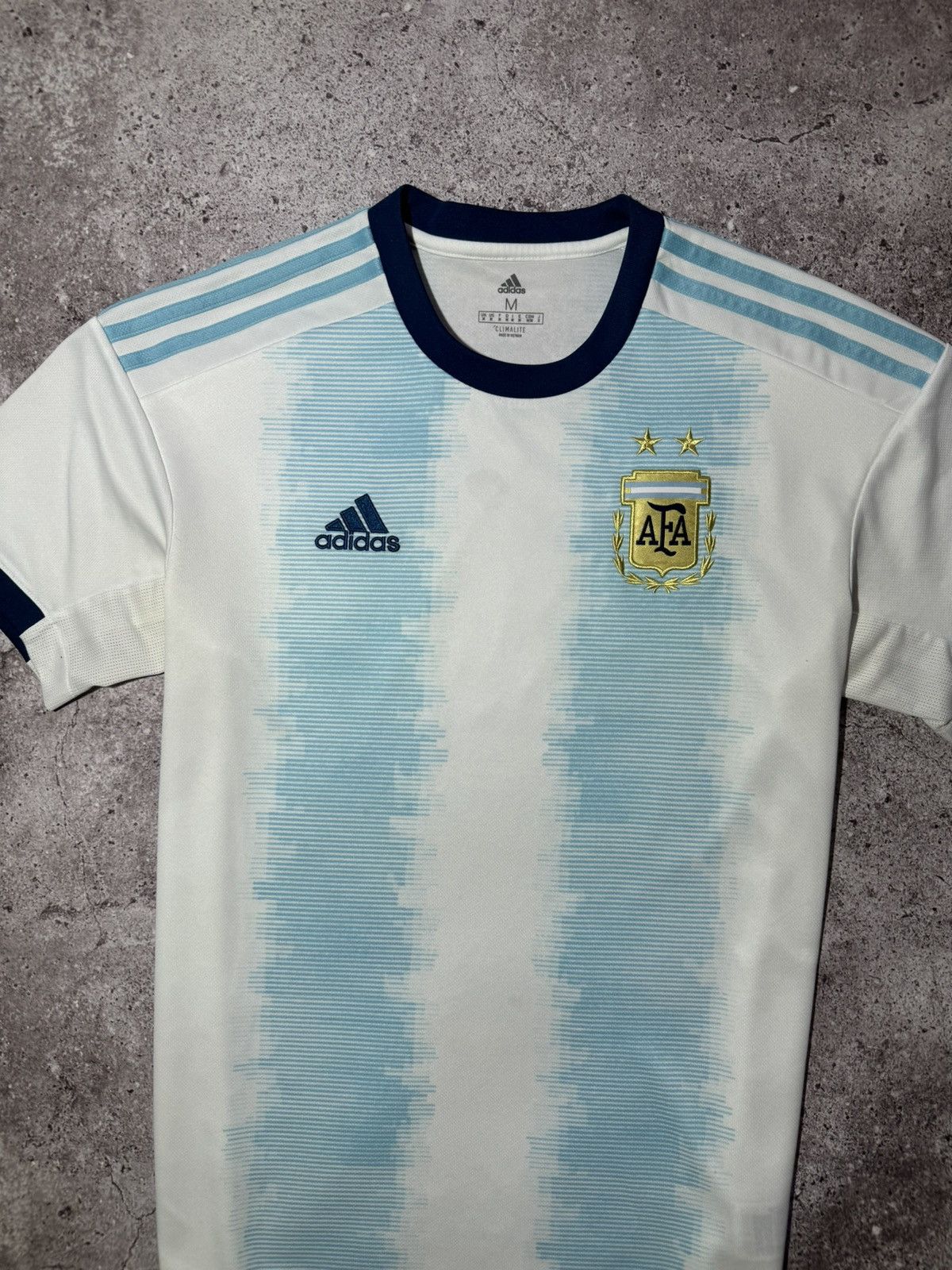 Adidas × Vintage Adidas Argentina Home Football Shirt Soccer Jersey Size US M / EU 48-50 / 2 - 2 Thumbnail