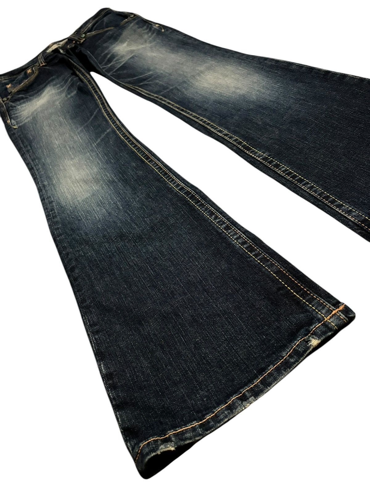 Beauty Beast × Japanese Brand × Vintage Japanese Domingo Flared Bootcut Faded Jeans Denim Size US 30 / EU 46 - 3 Thumbnail
