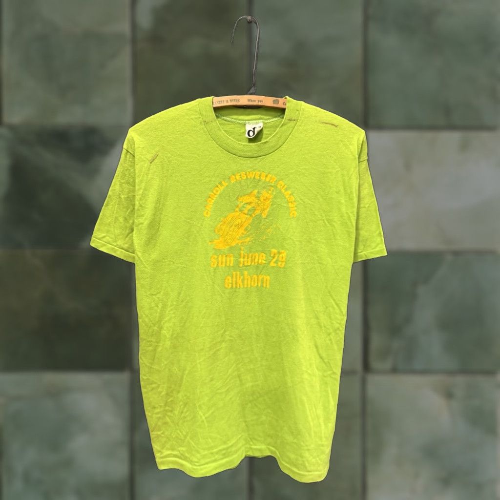 Vintage VINTAGE 1980s Carroll Resweber Classic Motorcycle Racing Green Shirt XL AMA Mens Size US XL / EU 56 / 4 - 1 Thumbnail
