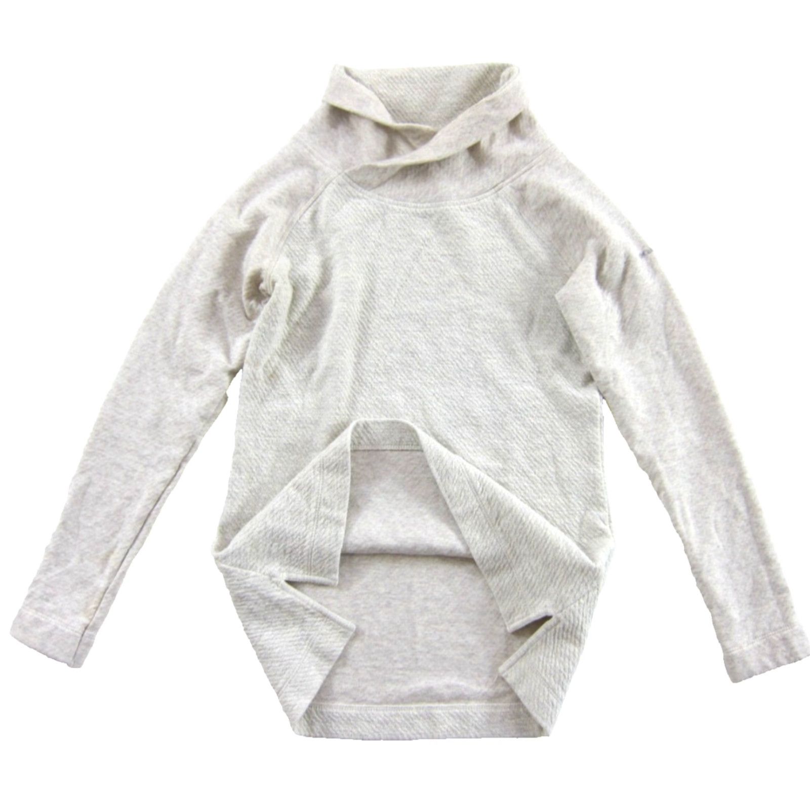 Vintage VINTAGE Columbia Ivory Oatmeal Cotton High Mock Neck Pullover Sweatshirt Women Small Size S / US 4 / IT 40 - 4 Thumbnail