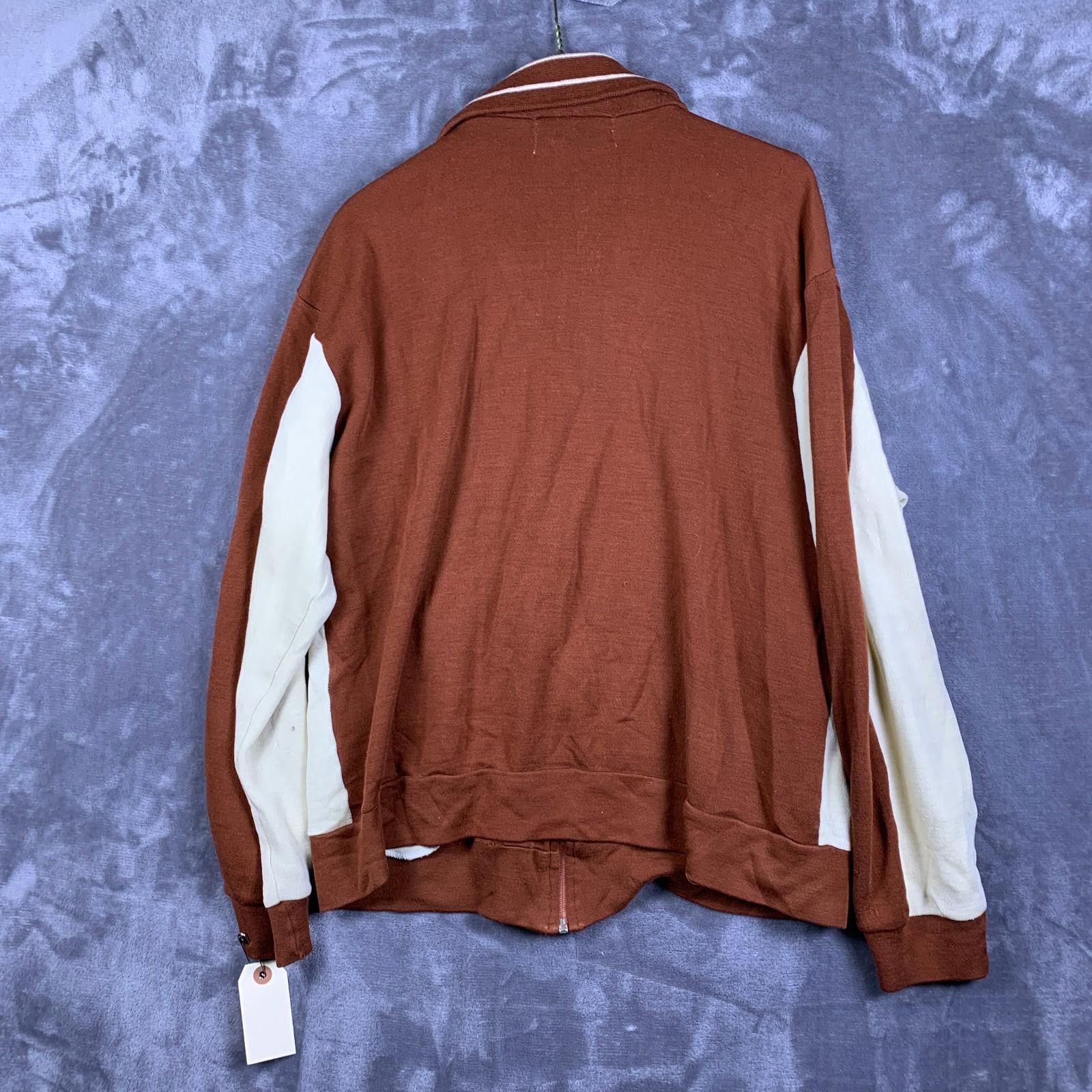 Designer Vintage 90s Track-&-Court Track Jacket Brown Sz. Large (310) Size US L / EU 52-54 / 3 - 2 Thumbnail