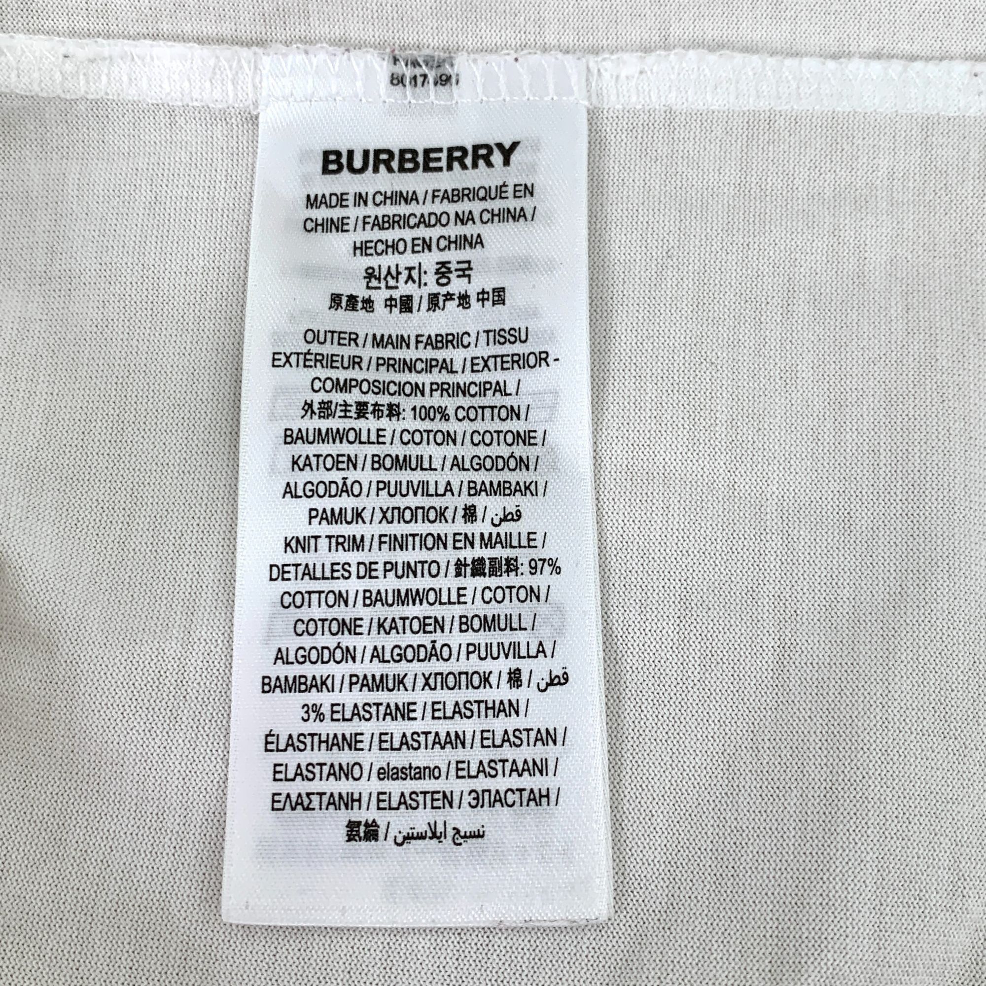 Burberry Burberry White Logo T-Shirt Size M / US 6-8 / IT 42-44 - 6 Thumbnail