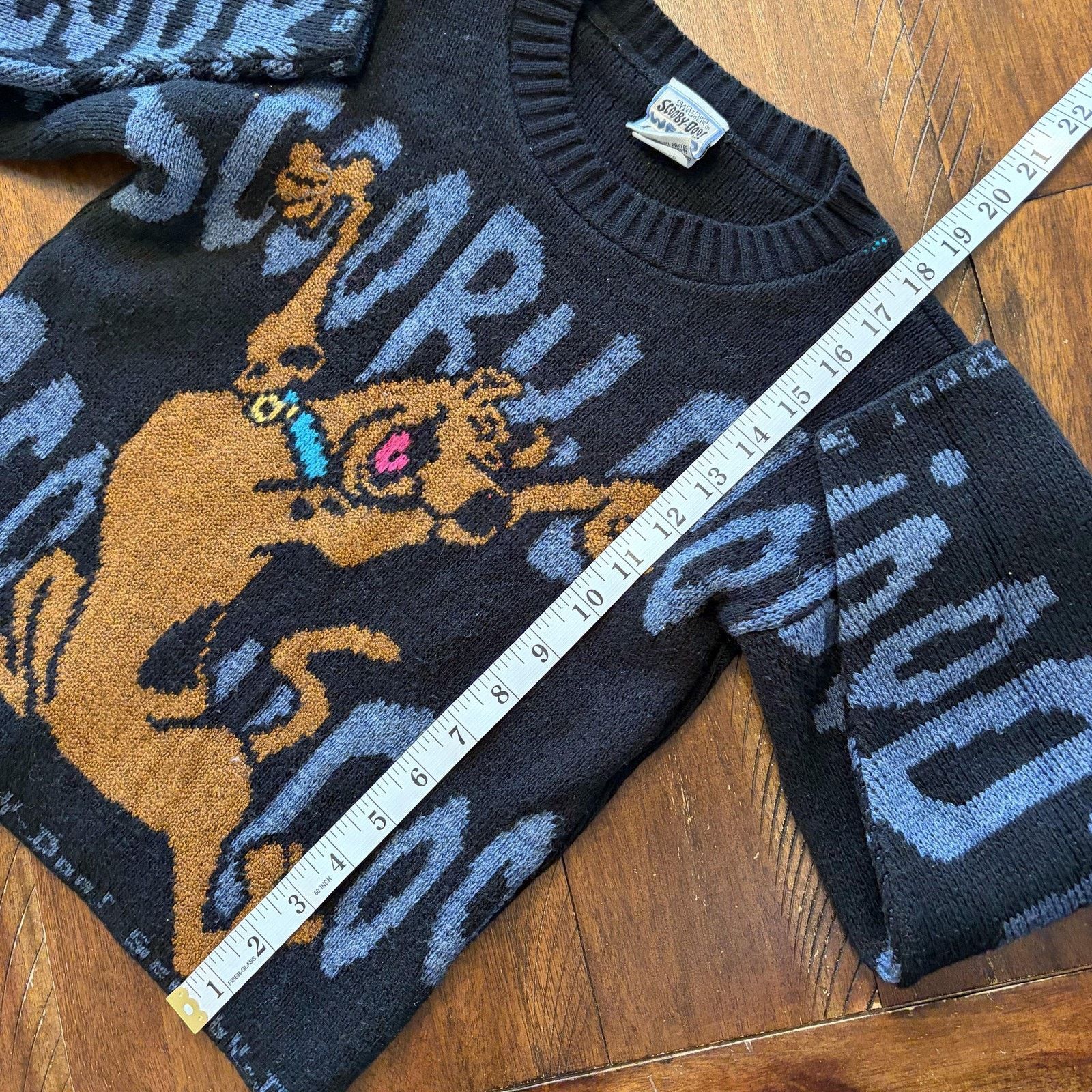 Vintage Vtg Scooby-Doo Wear Sweater Kids 10-12 Knit Cartoon 90s Size US XXS / EU 40 - 10 Thumbnail
