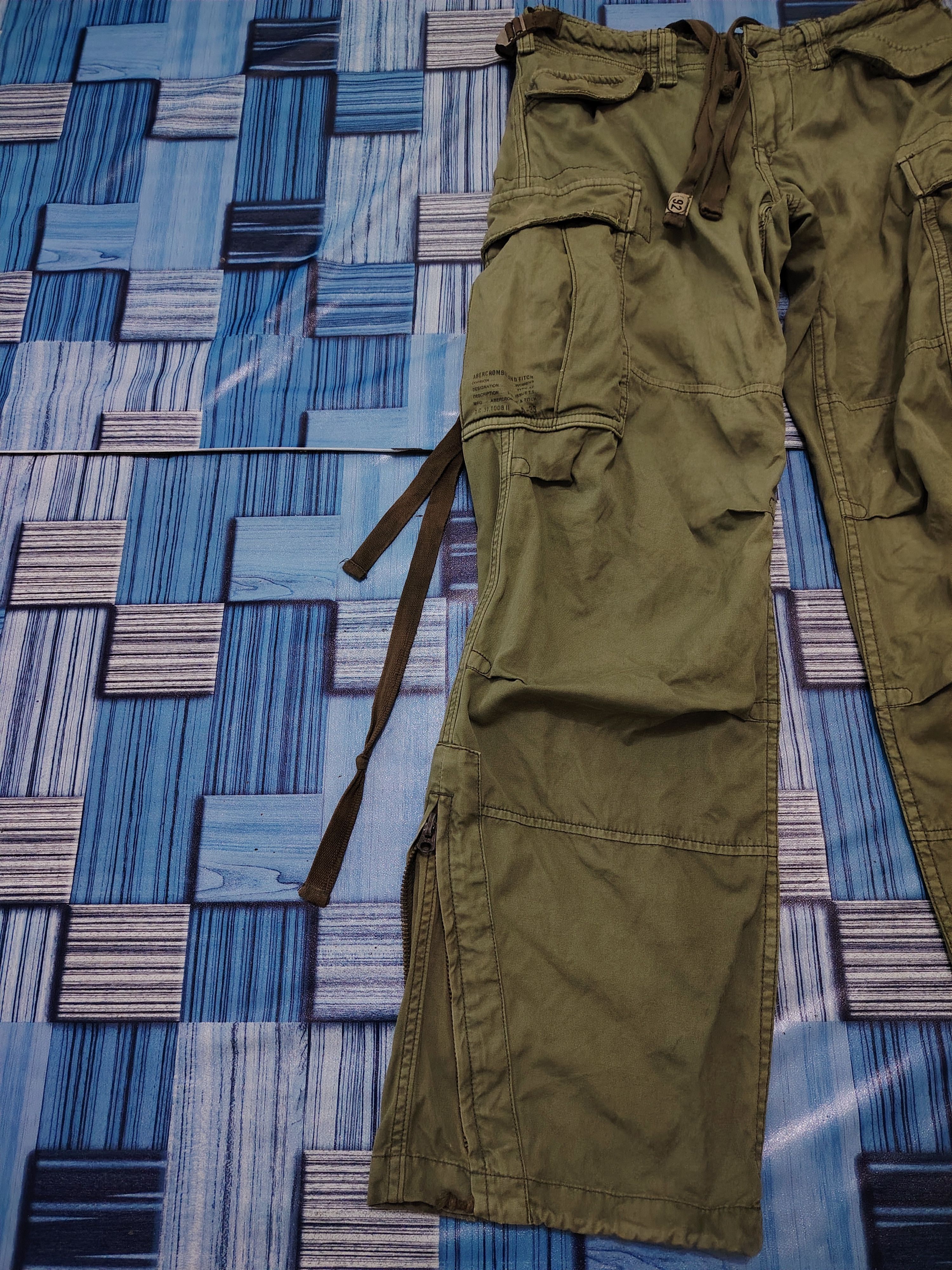Abercrombie & Fitch Vtg Abercrombie & Fitch Cargo Military Pants Style Size US 29 - 4 Thumbnail