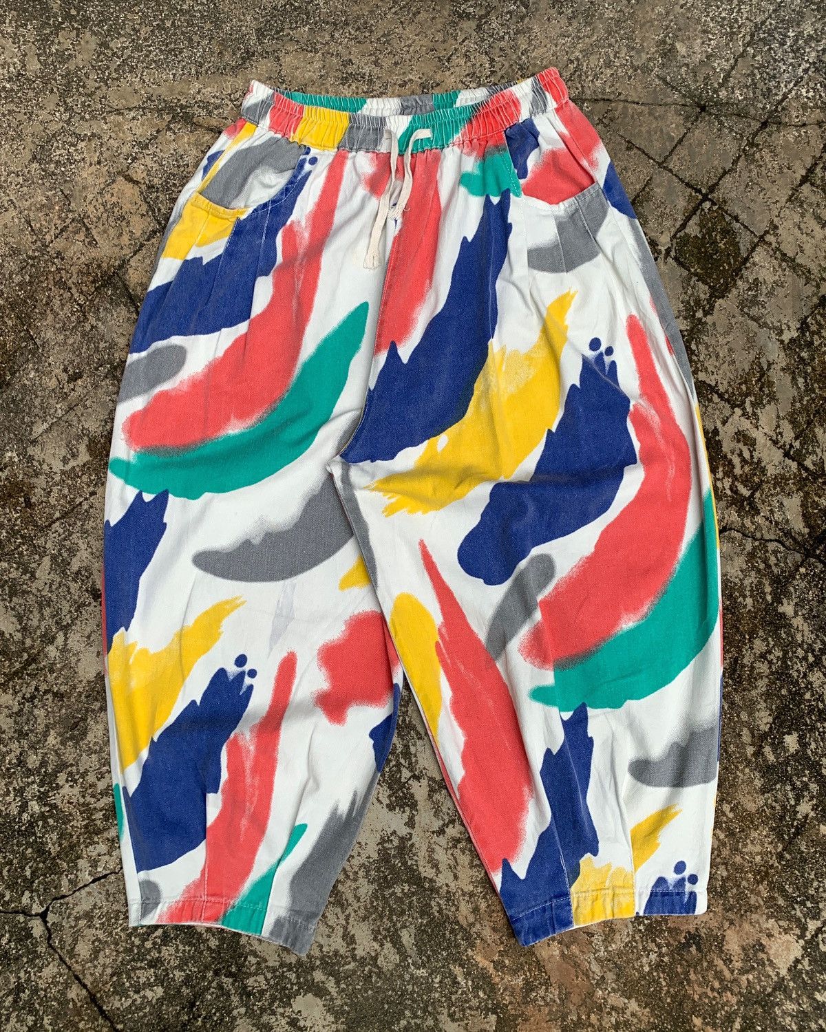 Other Unknown Multicolor Paint Graphic Baggy Jeans Balloon Pants Size US 32 / EU 48 - 1 Thumbnail