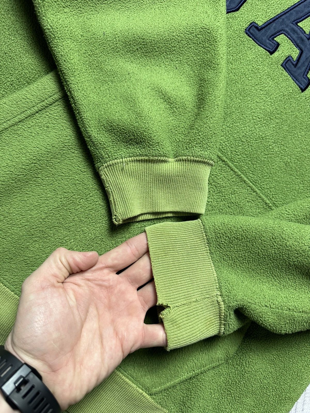 Gap × Vintage Vintage Gap fleece green hoodie size S big logo Size US S / EU 44-46 / 1 - 5 Thumbnail