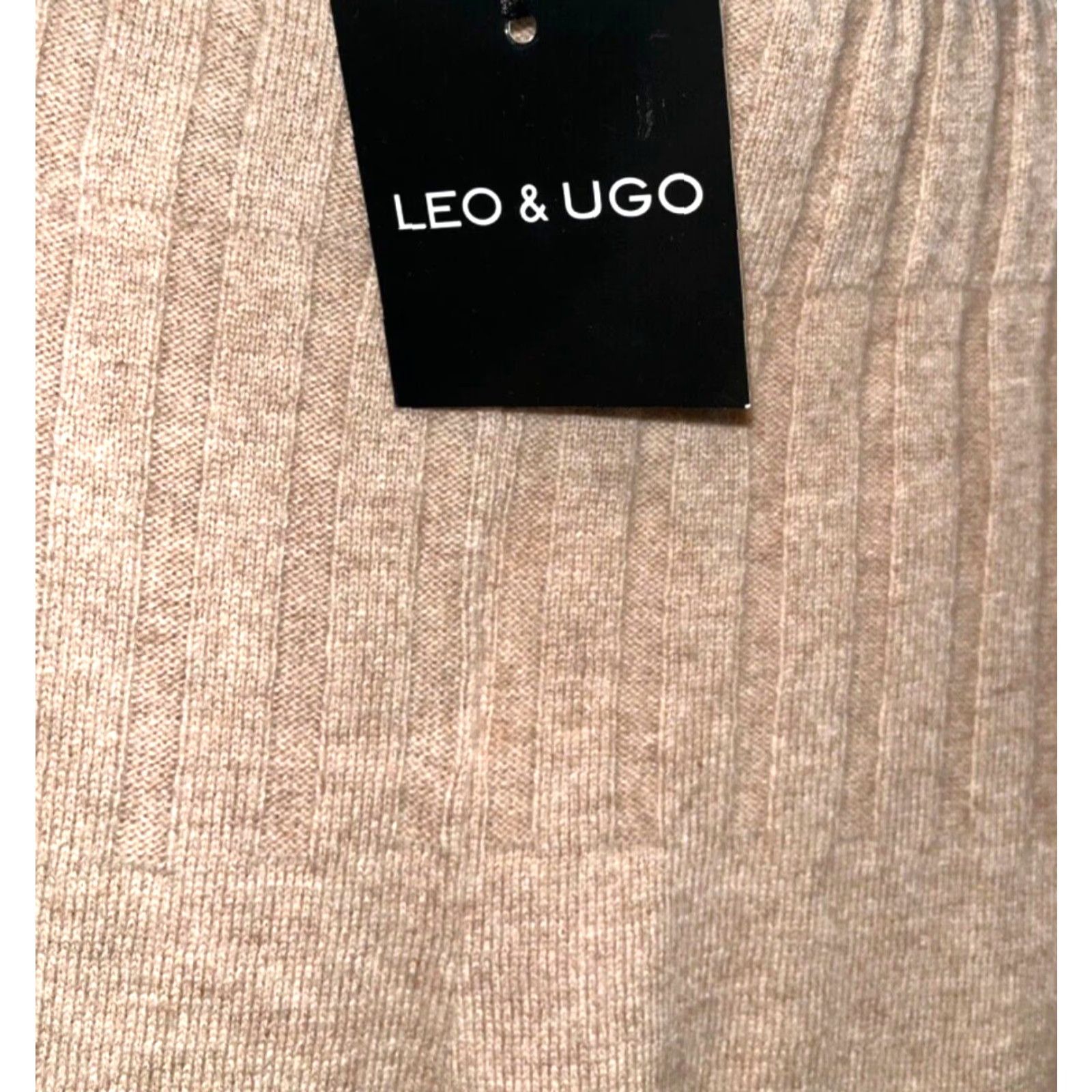 Vintage Leo & Ugo Womens Pants Beige Size 5 High Rise Wide Leg Dress Pant 100% Wool Size 27" / US 4 / IT 40 - 4 Thumbnail