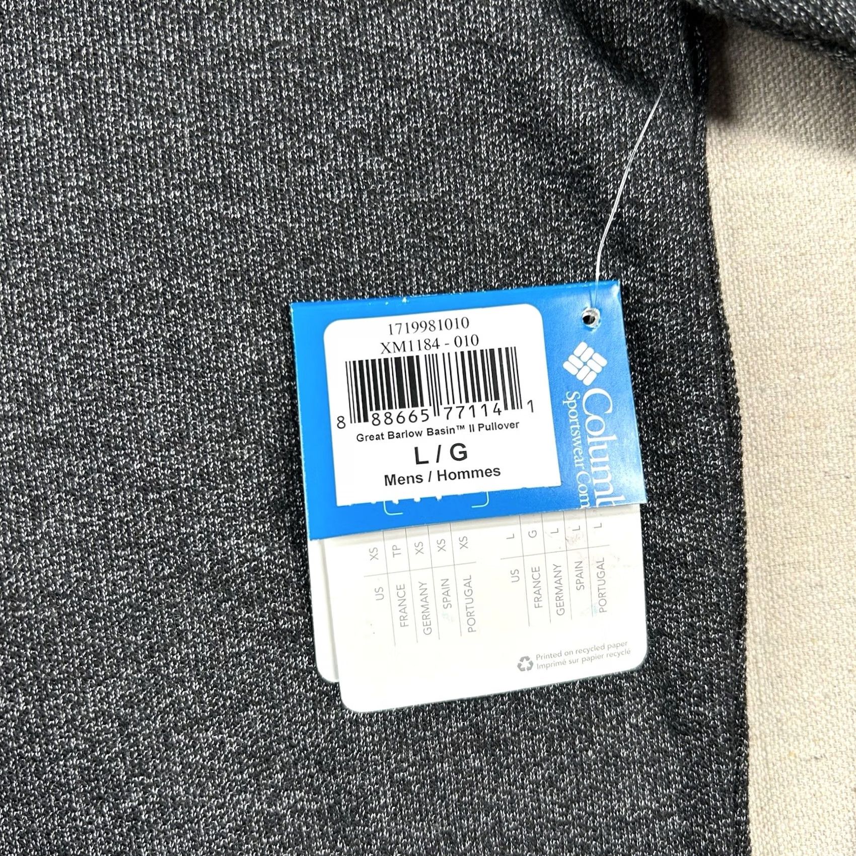 Greats Columbia Jacket Mens L Great Barlow Basin II Pullover Heathered Collared Pockets Size US L / EU 52-54 / 3 - 5 Thumbnail